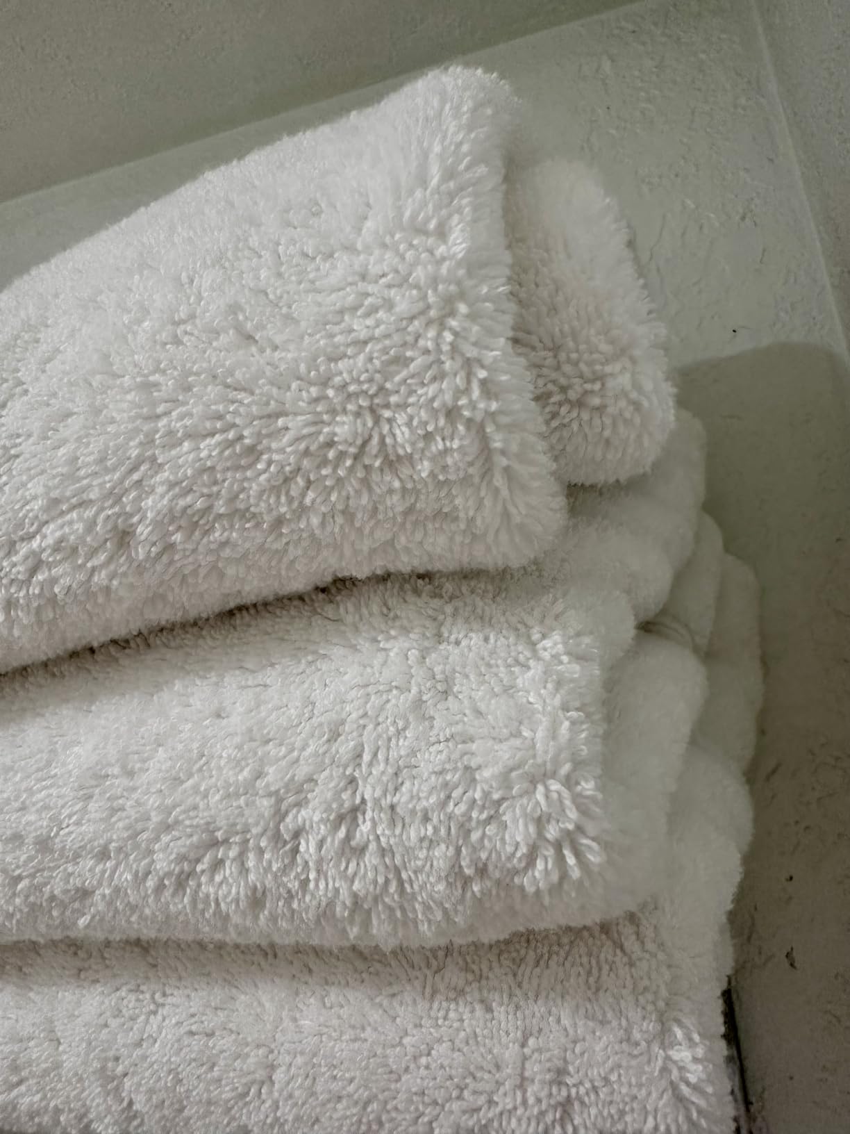 MAURA Ivory Extra Large Turkish Cotton Luxury Bath Towels Set of 4. Ultra-Soft, Thick & Plush Towels for Bathroom - Cream customer photo 1