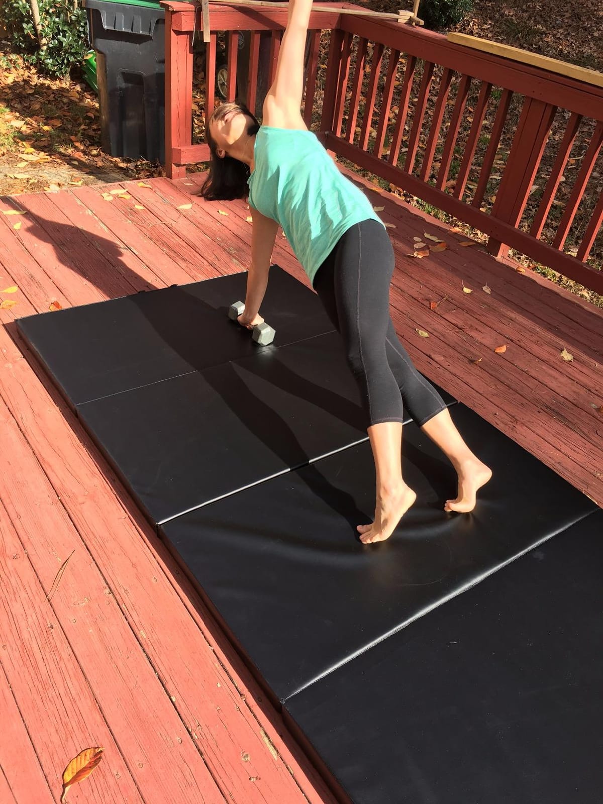 REP Fitness Folding Gym Mat, 4-Fold Design, Non-Slip Durable Exercise Mat for Home Workouts, Yoga, Tumbling, Stretching, and Floor Protection, Padded Gymnasium or Gymnastics Pad, 4'x8', 2.5