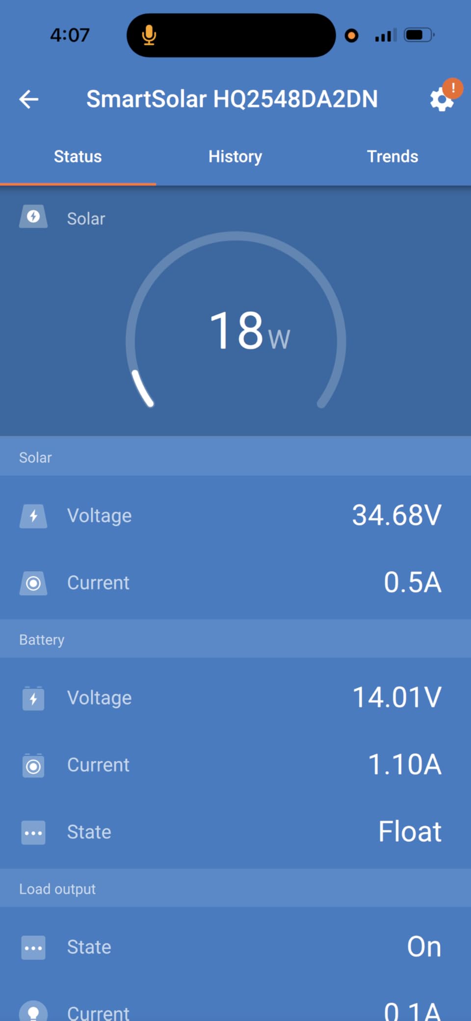 Victron Energy SmartSolar MPPT Solar Charge Controller 75V, 15A, 12/24V | Bluetooth Charge Controllers for Solar Panels customer photo 1