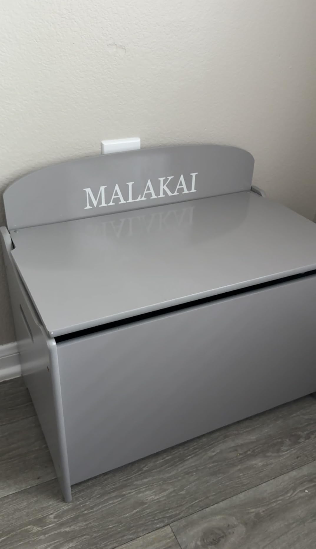 Delta Children MySize Deluxe Toy Box, Grey customer photo 2