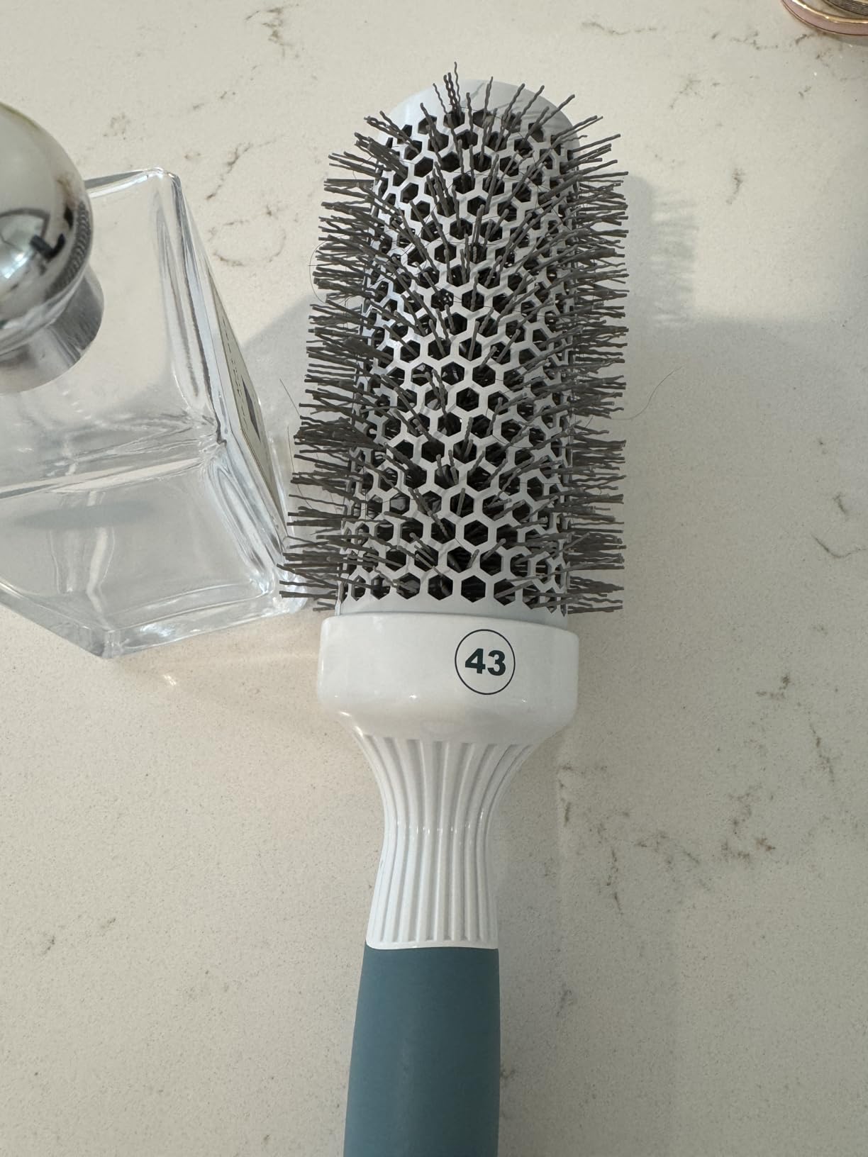 Medium Round Brushing Brush - Ceramic Hair Brush for a Smooth Salon Style Look - 43 mm customer photo 1