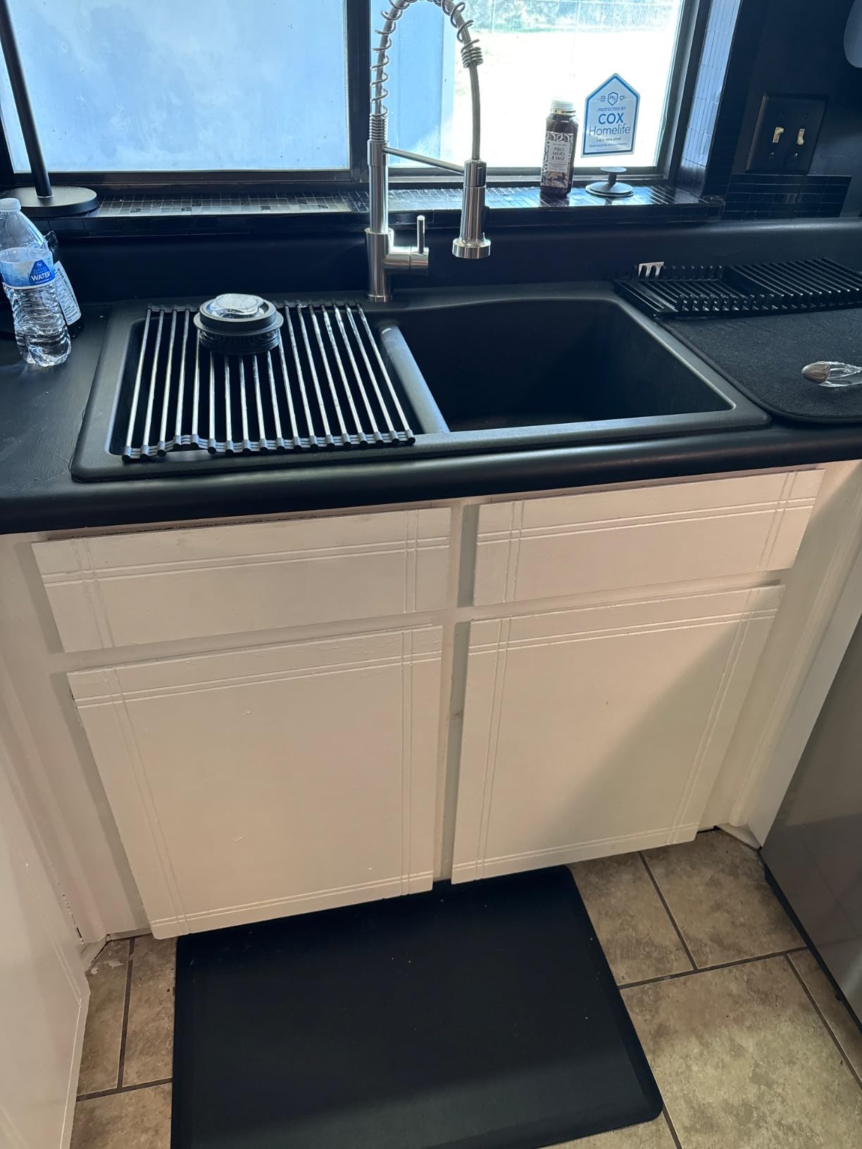 KRAUS Forteza 33-inch Drop in/Undermount 50/50 Double Bowl Granite Kitchen Sink in Black, KGD-52BLACK customer photo 2