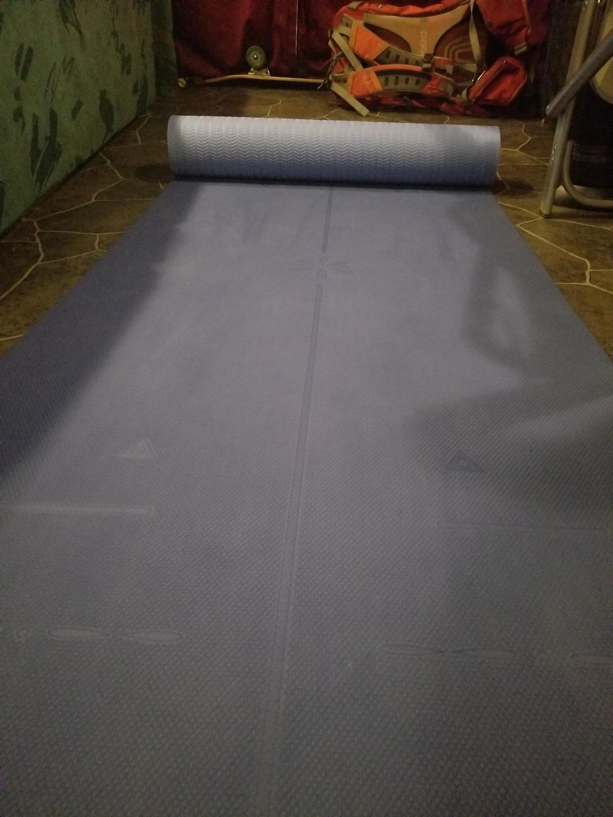 Heathyoga Yoga Mat Non Slip TPE Pilates Exercise Mats for Home Workout Gym Fitness Eco Friendly Thick Hot Yoga Mat with Strap Body Alignment customer photo 2