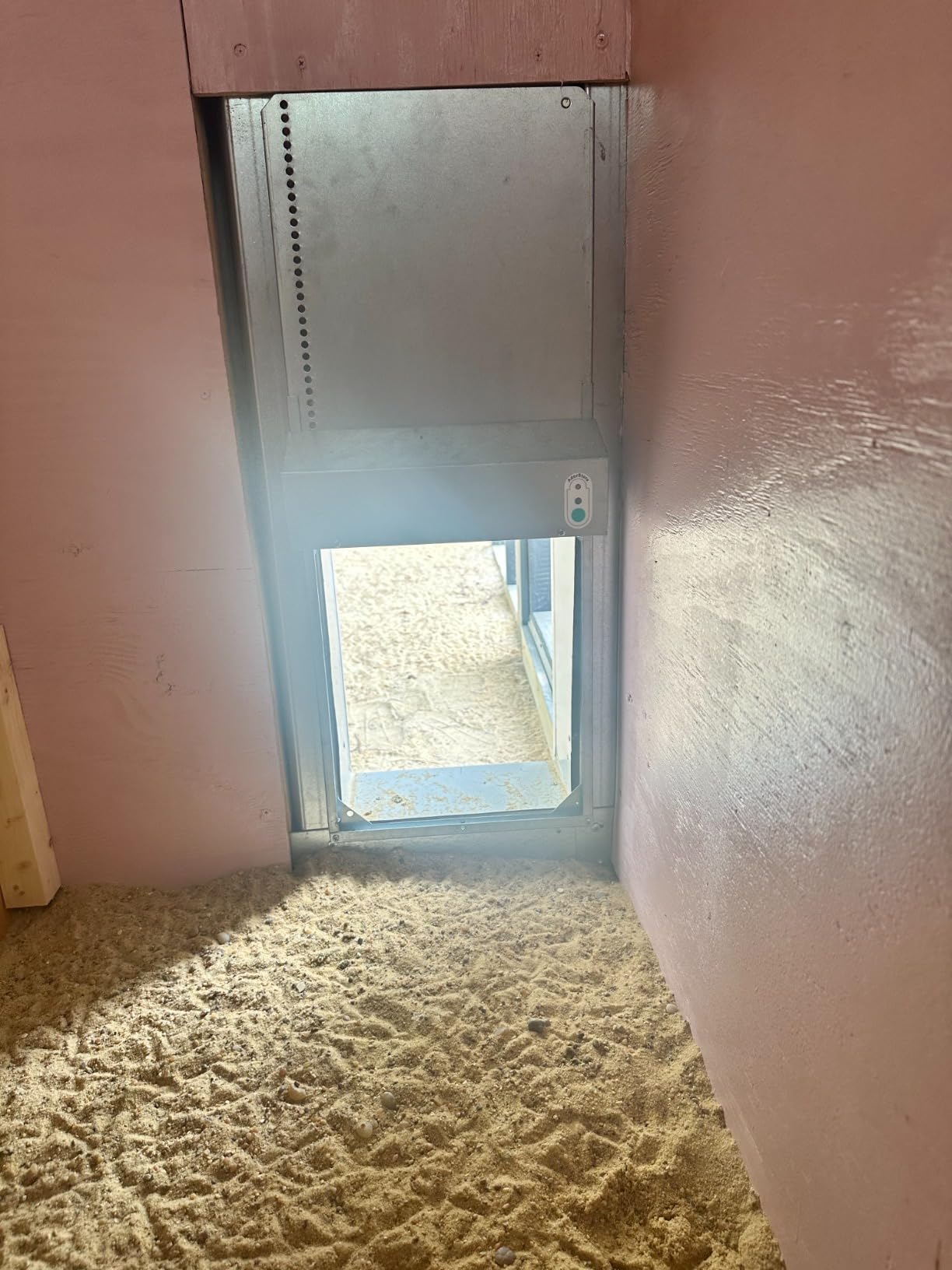 Automatic Chicken Coop Door Extra Large 13 x 10.5 Inch Opening, Heavy Duty Galvanized Steel, Predator Resistant, ADOR1 Made in USA customer photo 1