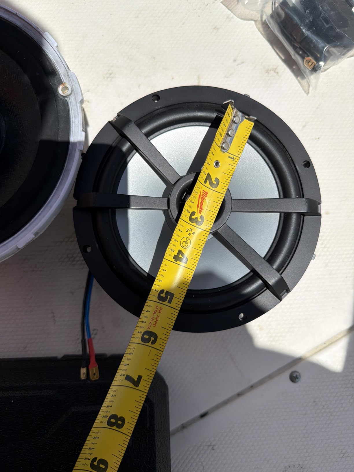 Kicker KM65 6.5-Inch (165mm) Marine Coaxial Speakers with 3/4-Inch Tweeters, 4-Ohm, Charcoal and White Grilles customer photo 1
