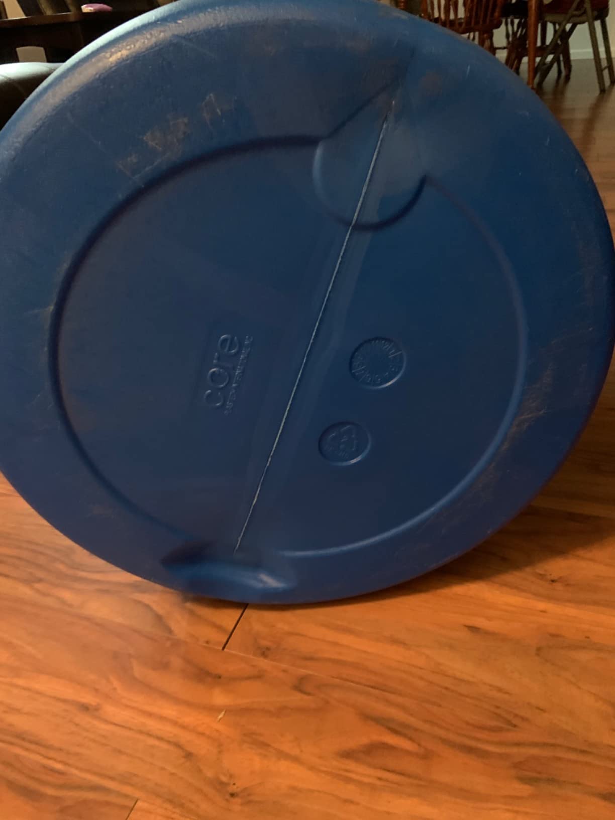 55 Gallon Blue Water Barrel | Solid Mold | 2 Inch Bung Holes, Good for Long Term Drinking Water Use | BPA Free customer photo 1