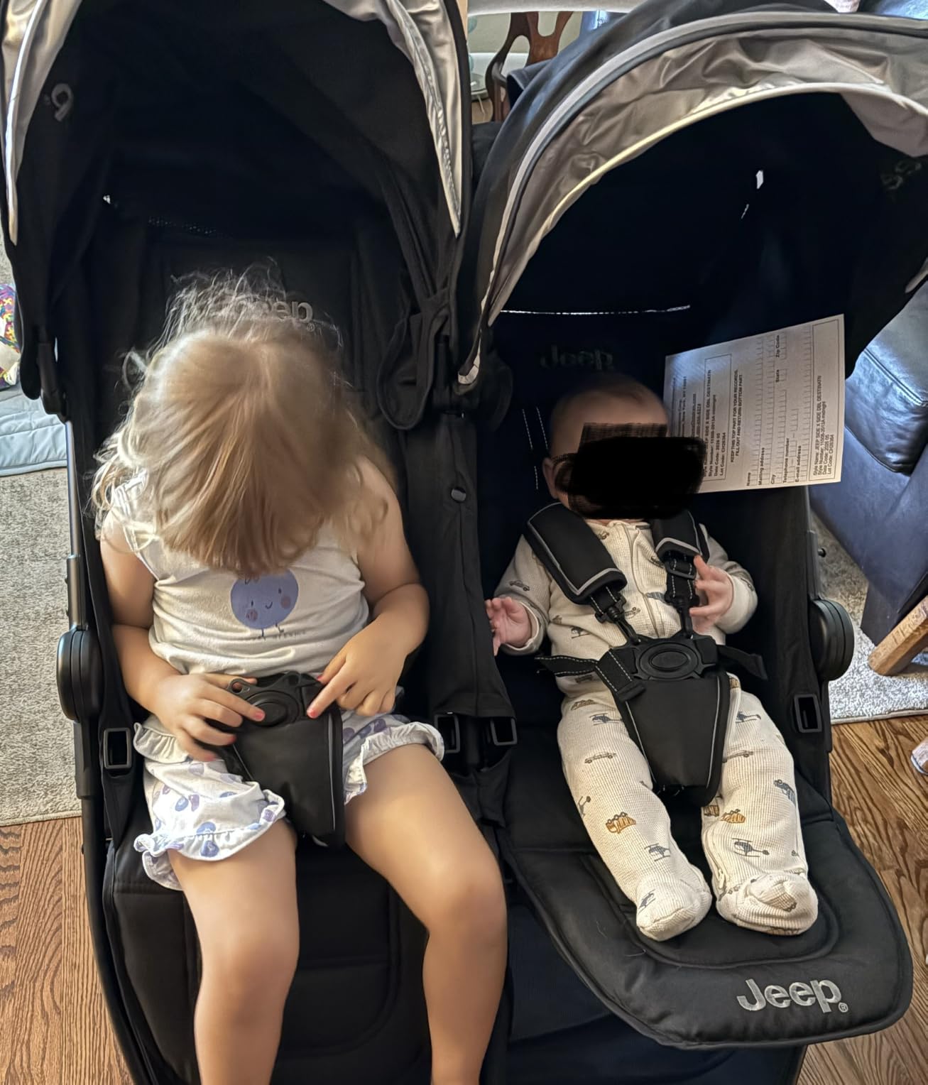 Jeep Destination Ultralight Side x Side Double Stroller, Midnight customer photo 2
