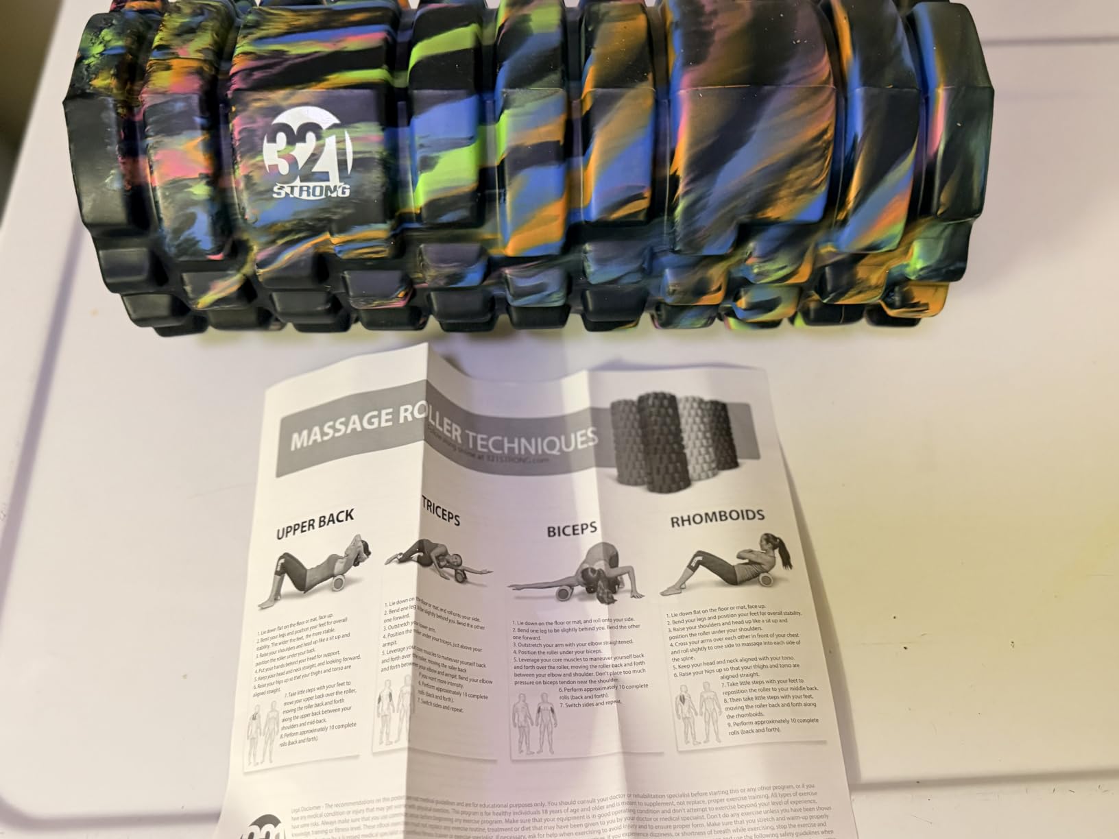 321 Strong Foam Roller - Medium Density Deep Tissue Massager for Muscle Massage and Myofascial Trigger Point Release, with 4K eBook customer photo 2