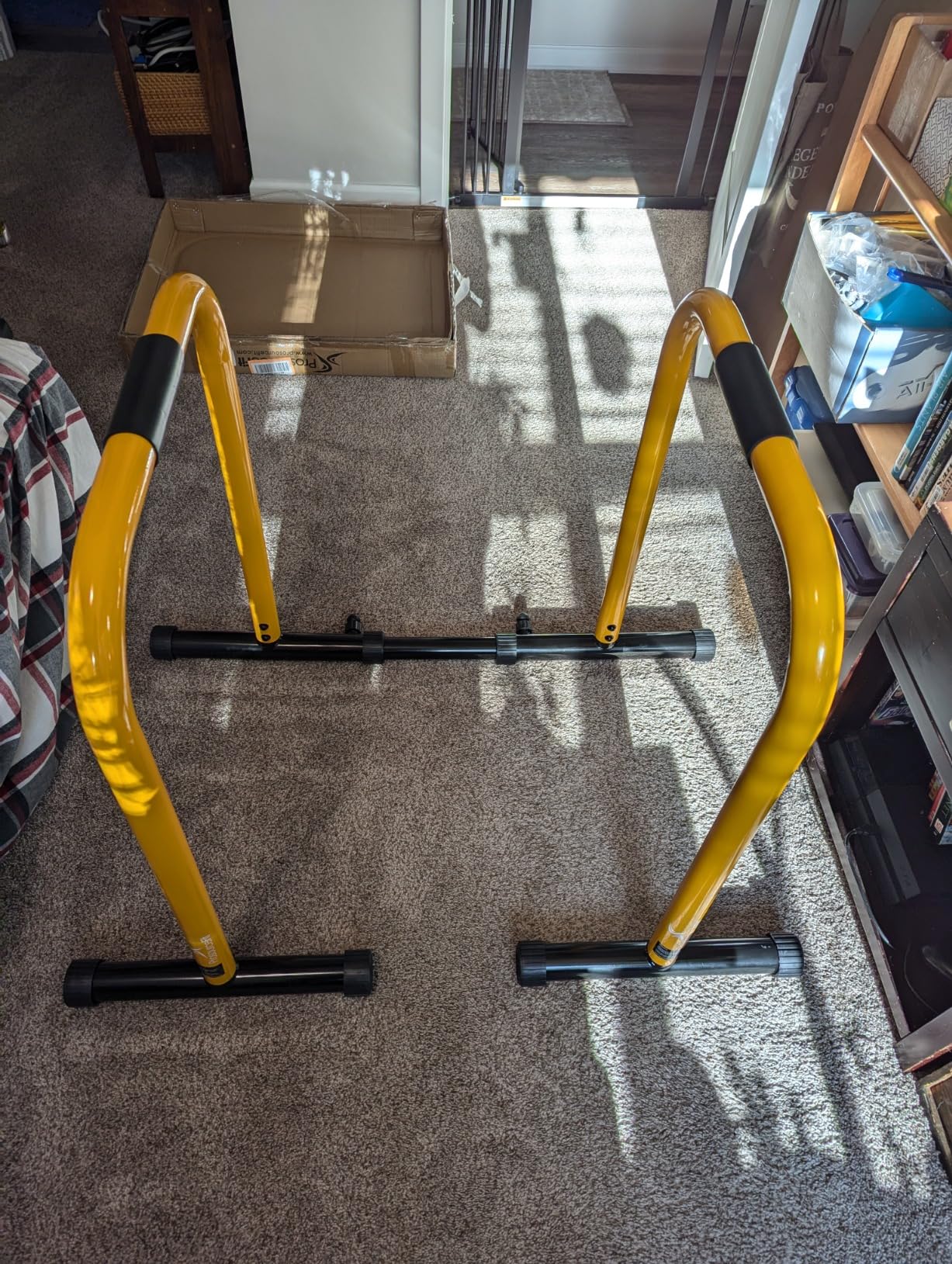 ProsourceFit Dip Stand Station, Heavy Duty Ultimate Body Press Bar with Safety Connector for Tricep Dips customer photo 1