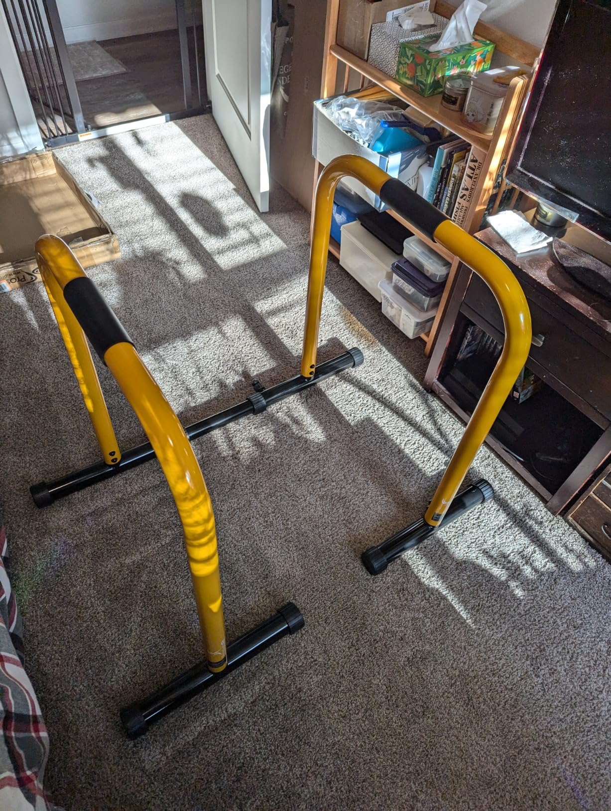 ProsourceFit Dip Stand Station, Heavy Duty Ultimate Body Press Bar with Safety Connector for Tricep Dips customer photo 2