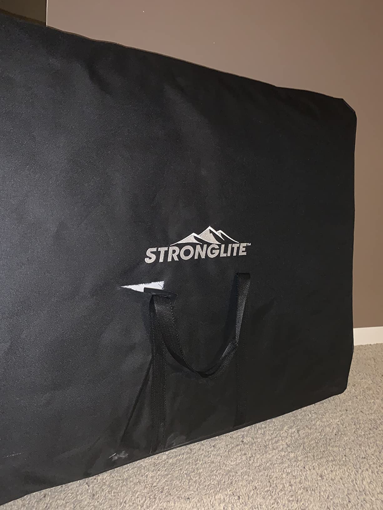 STRONGLITE Portable Massage Table Package Olympia - All-In-One Treatment Table w/ Adjustable Face Cradle, Pillow, Half Round Bolster & Carrying Case, Black customer photo 2