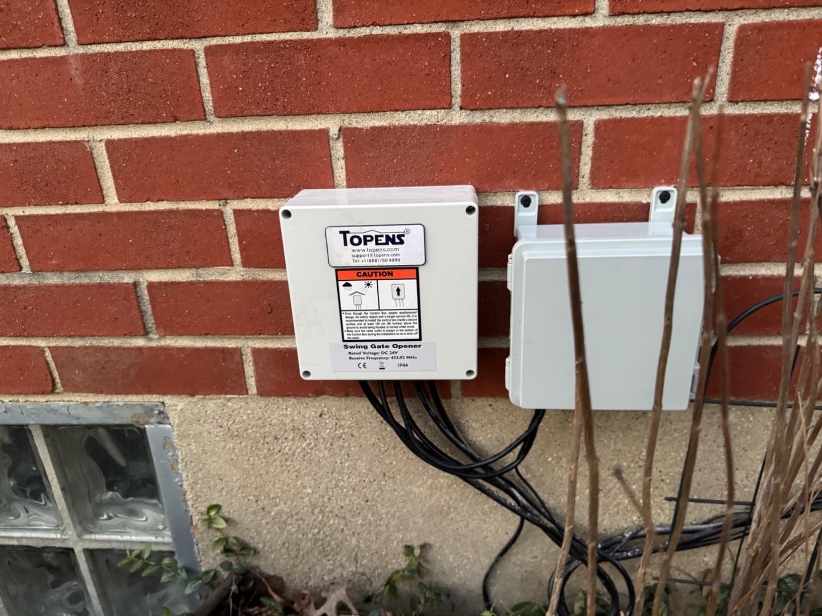 TOPENS PW502 Automatic Gate Opener for Medium Duty Dual Swing Gates Up to 16ft per Arm customer photo 2