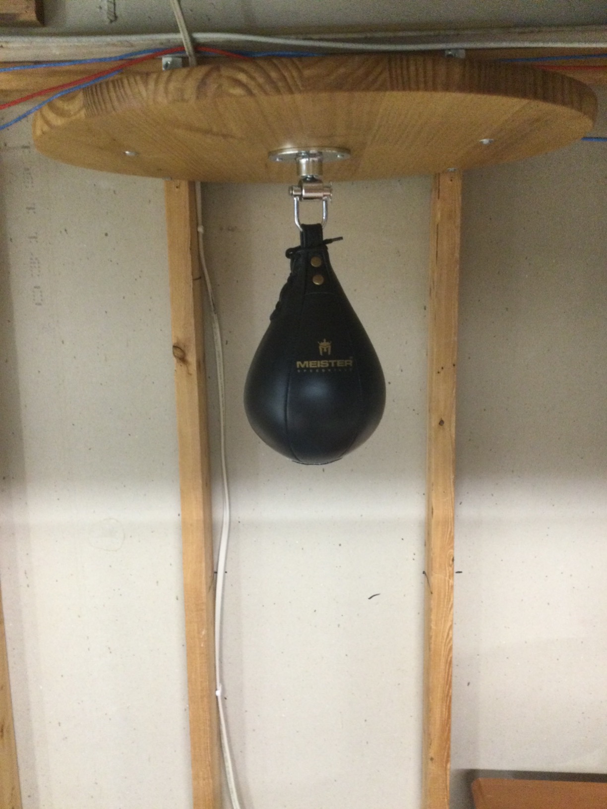 Meister SpeedKills Leather Speed Bag with Lightweight Latex Bladder | Hand-stitched and gyro-balanced for true rebounds, 100% genuine cowhide leather customer photo 2