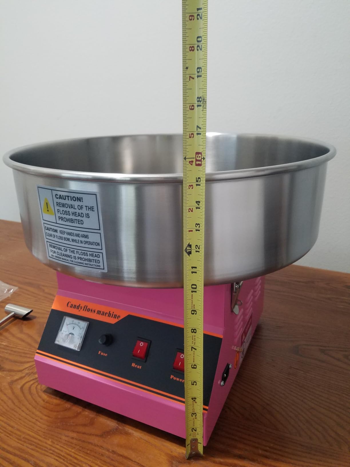 VIVO Blue 1030W Electric Cotton Candy Machine, CANDY-V001B | Commercial Candy Floss Maker, 20 in Stainless Steel Bowl with Sugar Scoop, Easy Home Use customer photo 2