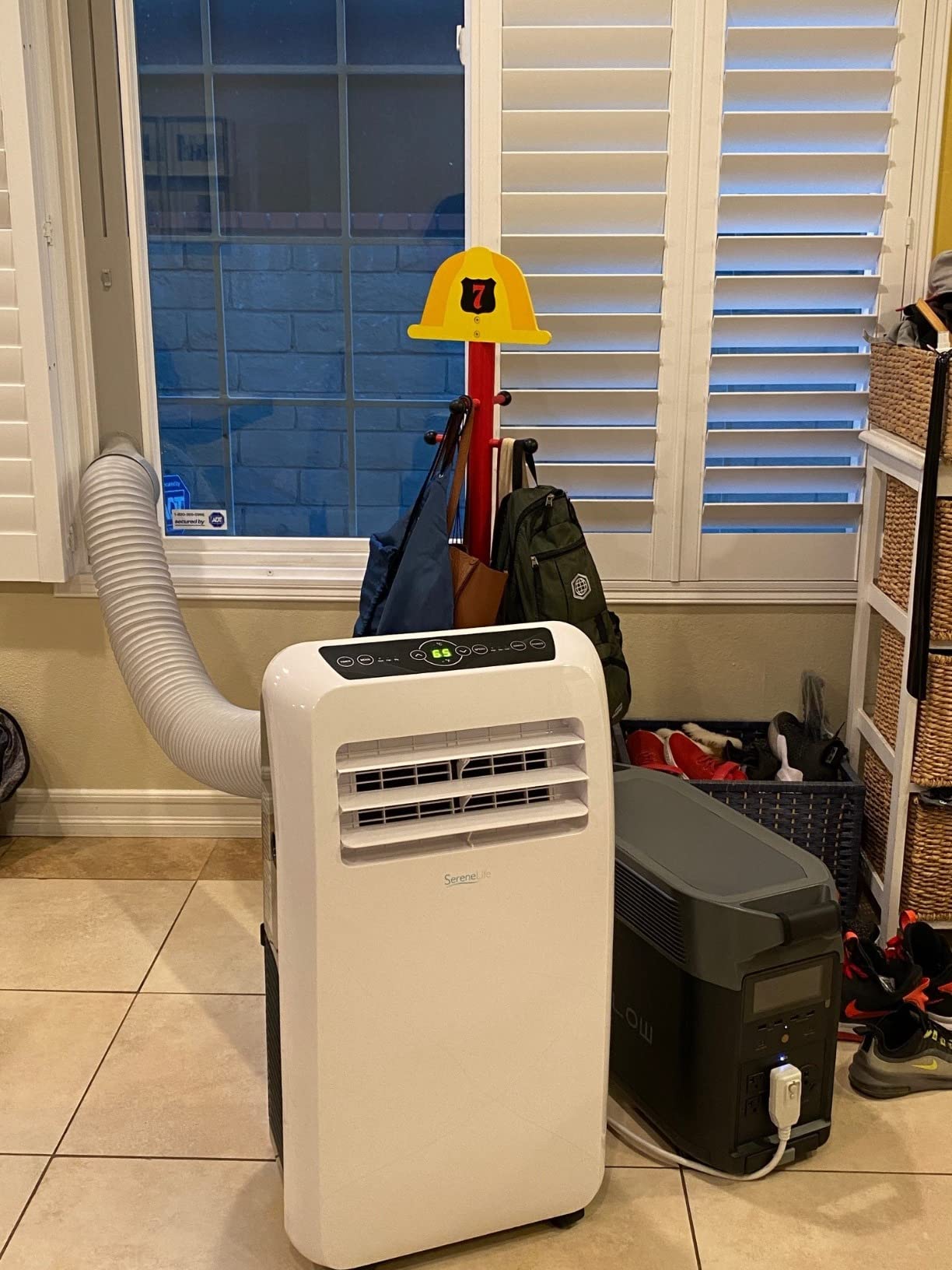 SereneLife Small Air Conditioner Portable 10,000 BTU with Built-in Dehumidifier - Portable AC unit for rooms up to 450 sq ft - Remote Control, Window Mount Exhaust Kit customer photo 1