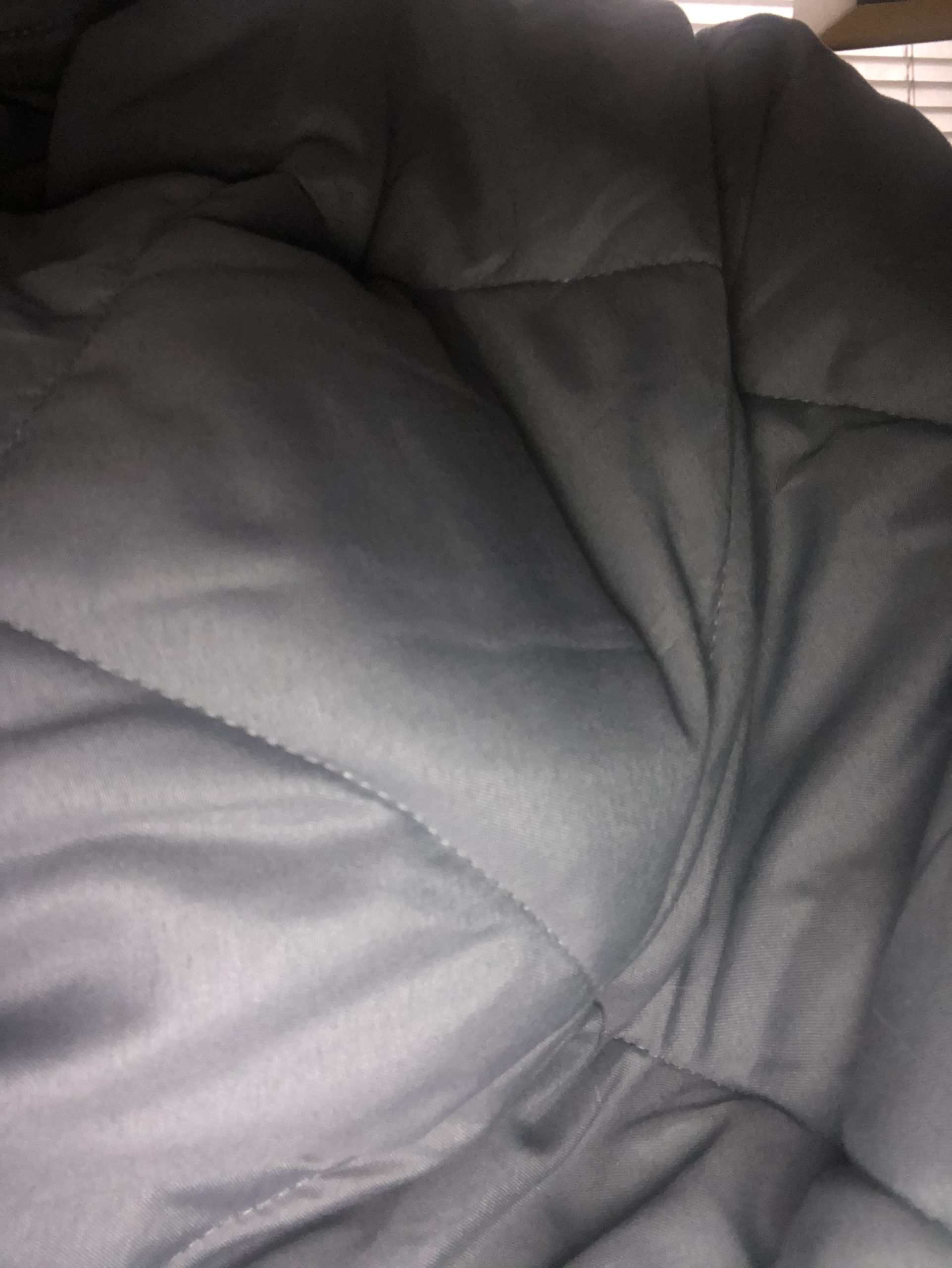 ZZZhen Weighted Blanket - High Breathability - 48''x72'' 15LB - Premium Heavy Blankets - Calm Sleeping for Adult and Kids, Durable Quilts Grey, 48''x72'' - 15LB customer photo 1