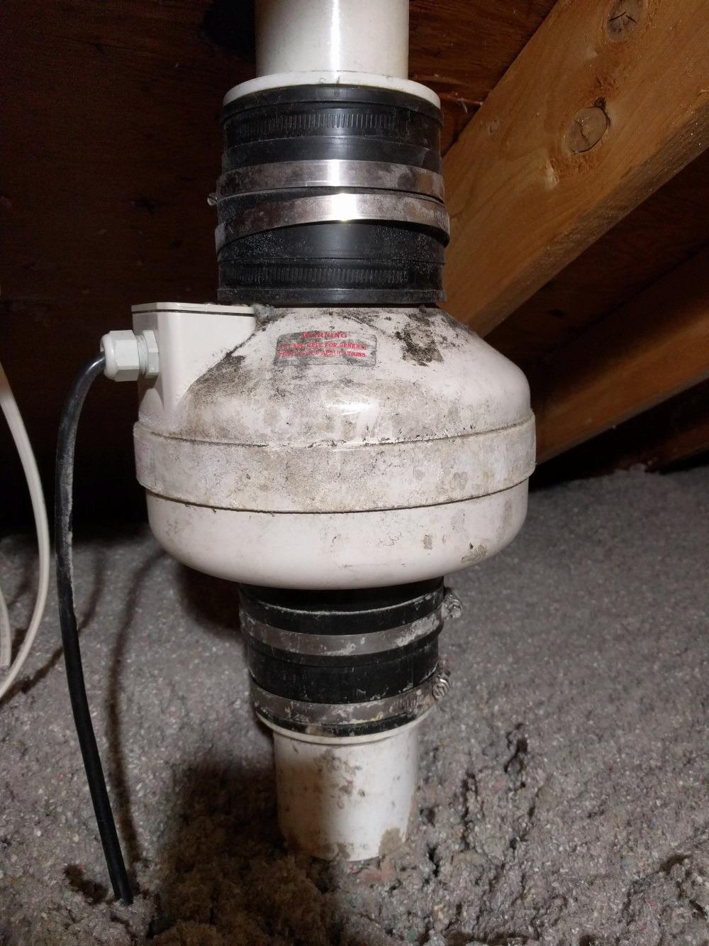 Fantech Rn2 Radon Mitigation Fan, 4.5 in Duct, 123 CFM, Residential System customer photo 2