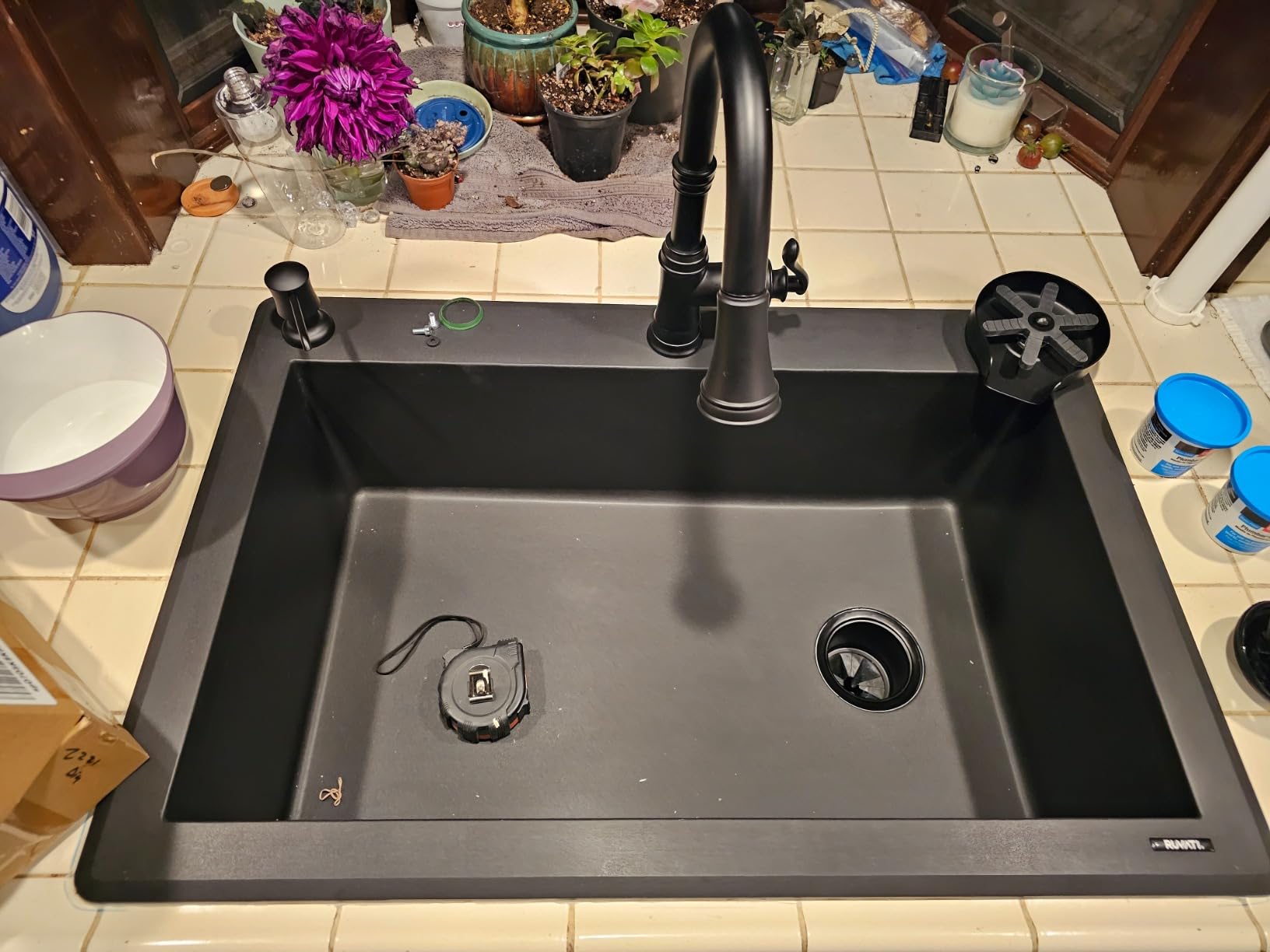 Ruvati 33x22-in Arctic White epiGranite Drop-in Kitchen Sink - RVG1033WH customer photo 1