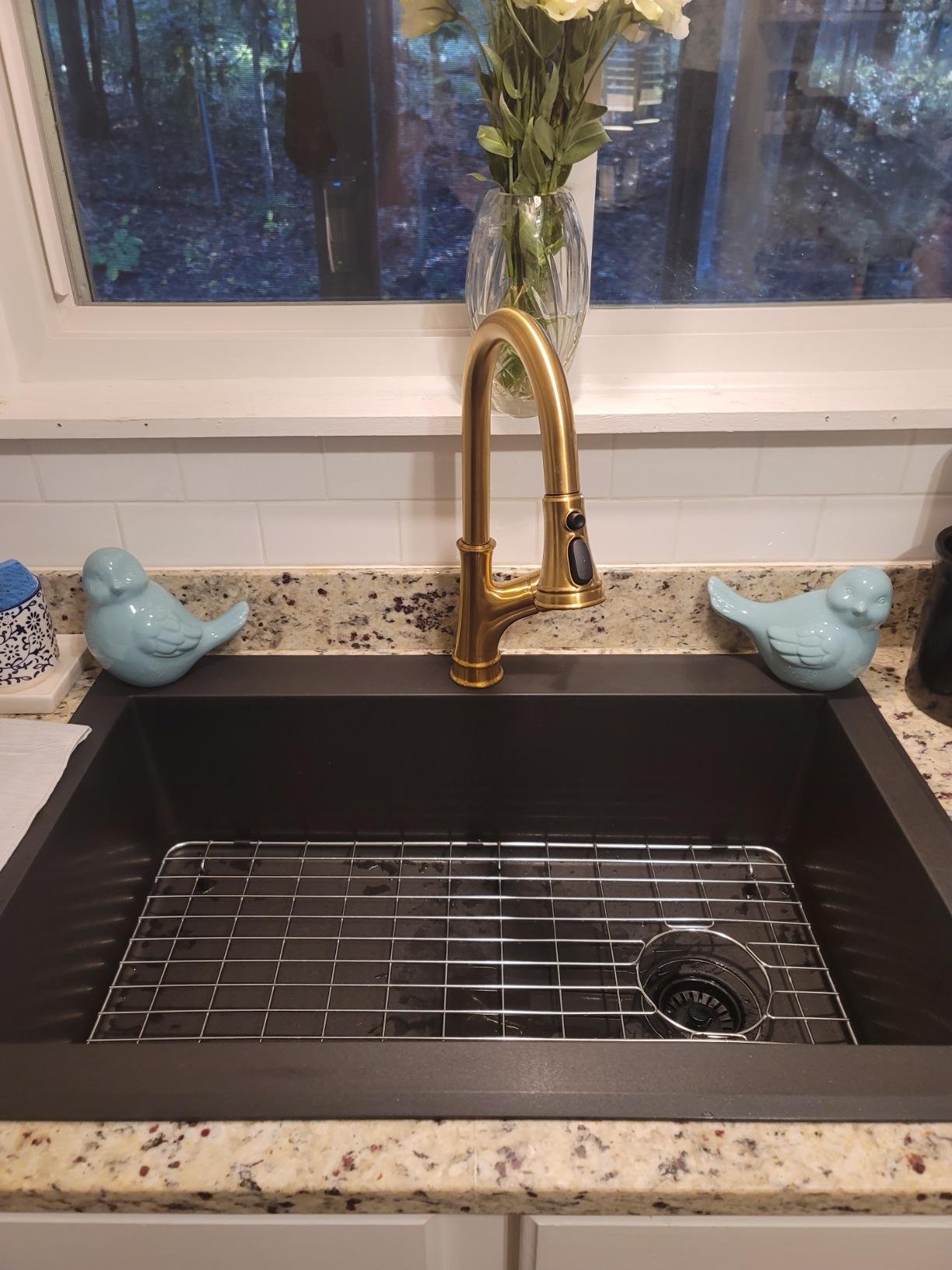 Ruvati 33x22-in Arctic White epiGranite Drop-in Kitchen Sink - RVG1033WH customer photo 2