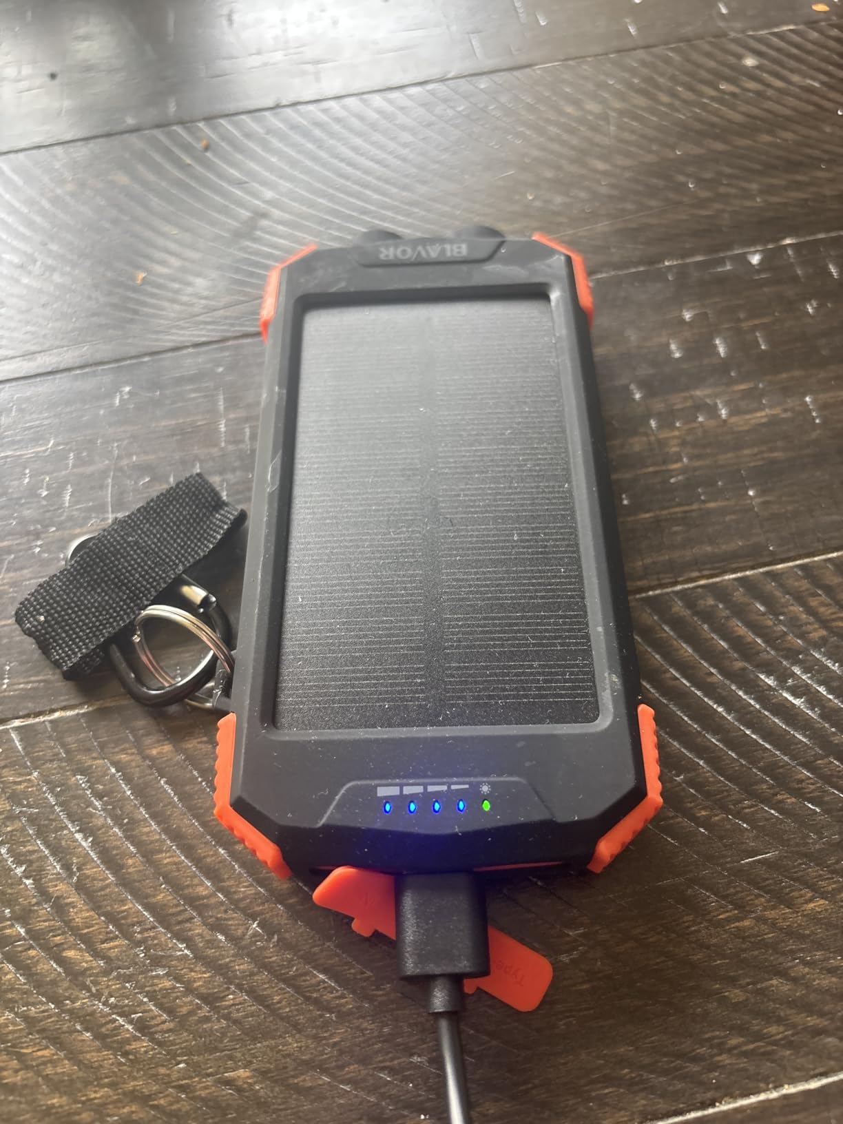 BLAVOR Solar Power Bank 10,000mAh, Portable Wireless Charger, 20W Fast Charging External Battery Pack with USB C for Cell Phones, Solar Panel Charging with Dual Flashlight for Camping customer photo 1