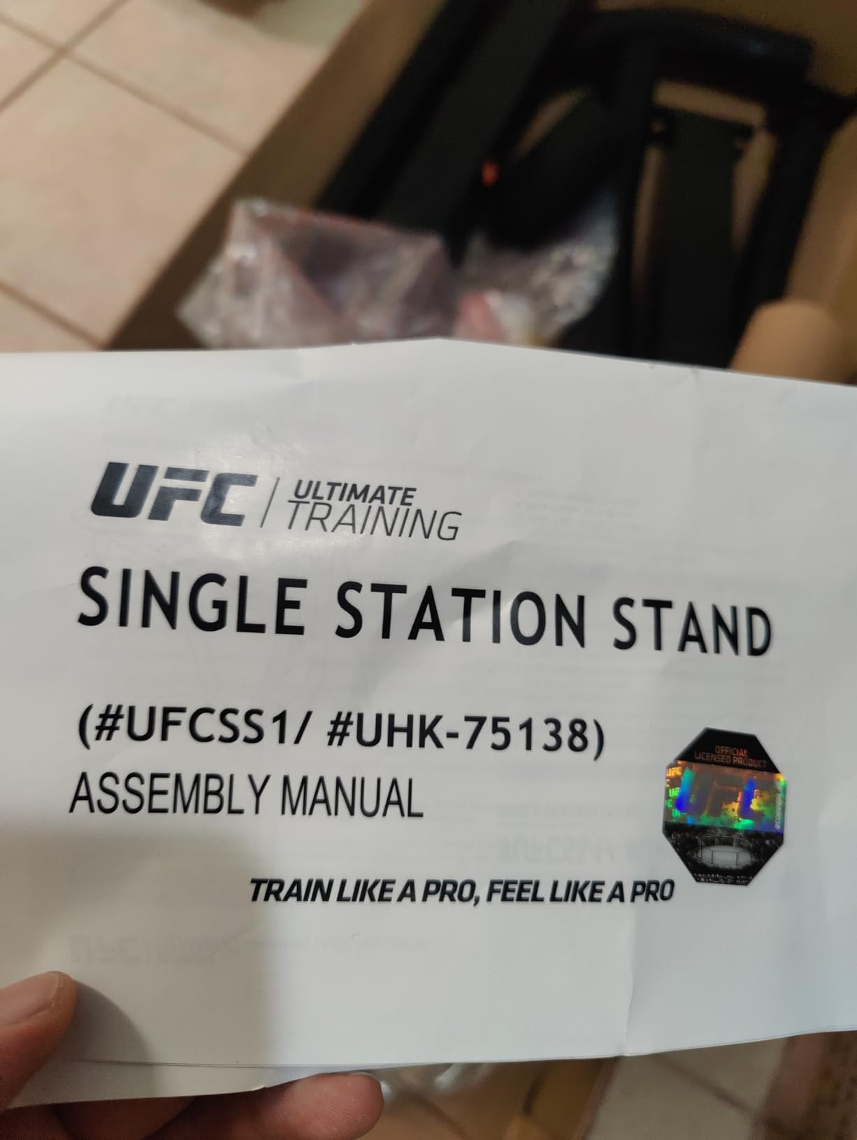 UFC Single Station Stand Heavy Bag Stand for MMA Boxing Punching Bag customer photo 2