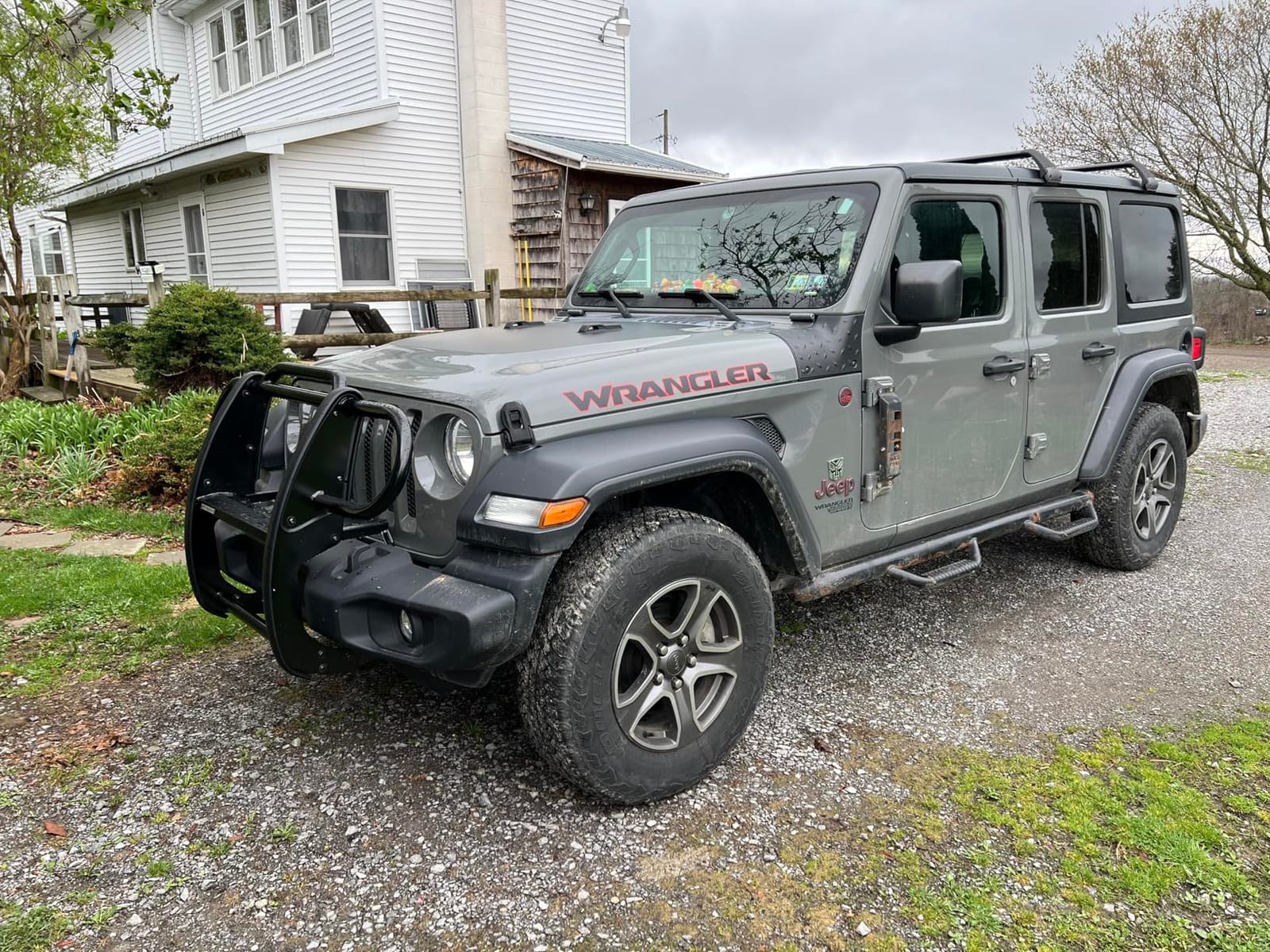 Black Horse Grille brush Bumper Guard Modular Black Compatible with 2020-2024 Jeep Gladiator|2018-2024 Jeep Wrangler(Excl. 21-24 V8 engine and trims)-17JPJLMA customer photo 1