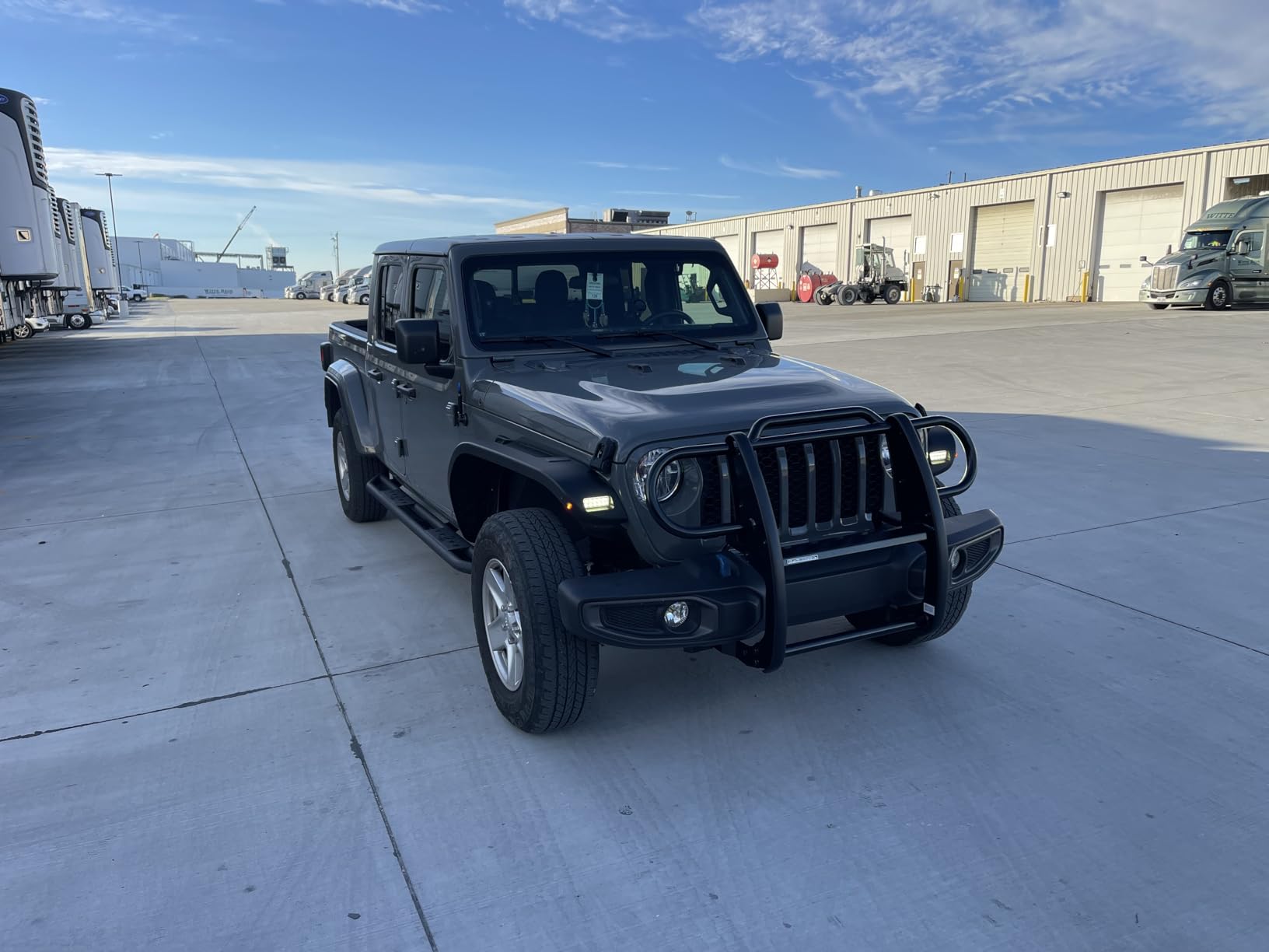 Black Horse Grille brush Bumper Guard Modular Black Compatible with 2020-2024 Jeep Gladiator|2018-2024 Jeep Wrangler(Excl. 21-24 V8 engine and trims)-17JPJLMA customer photo 2