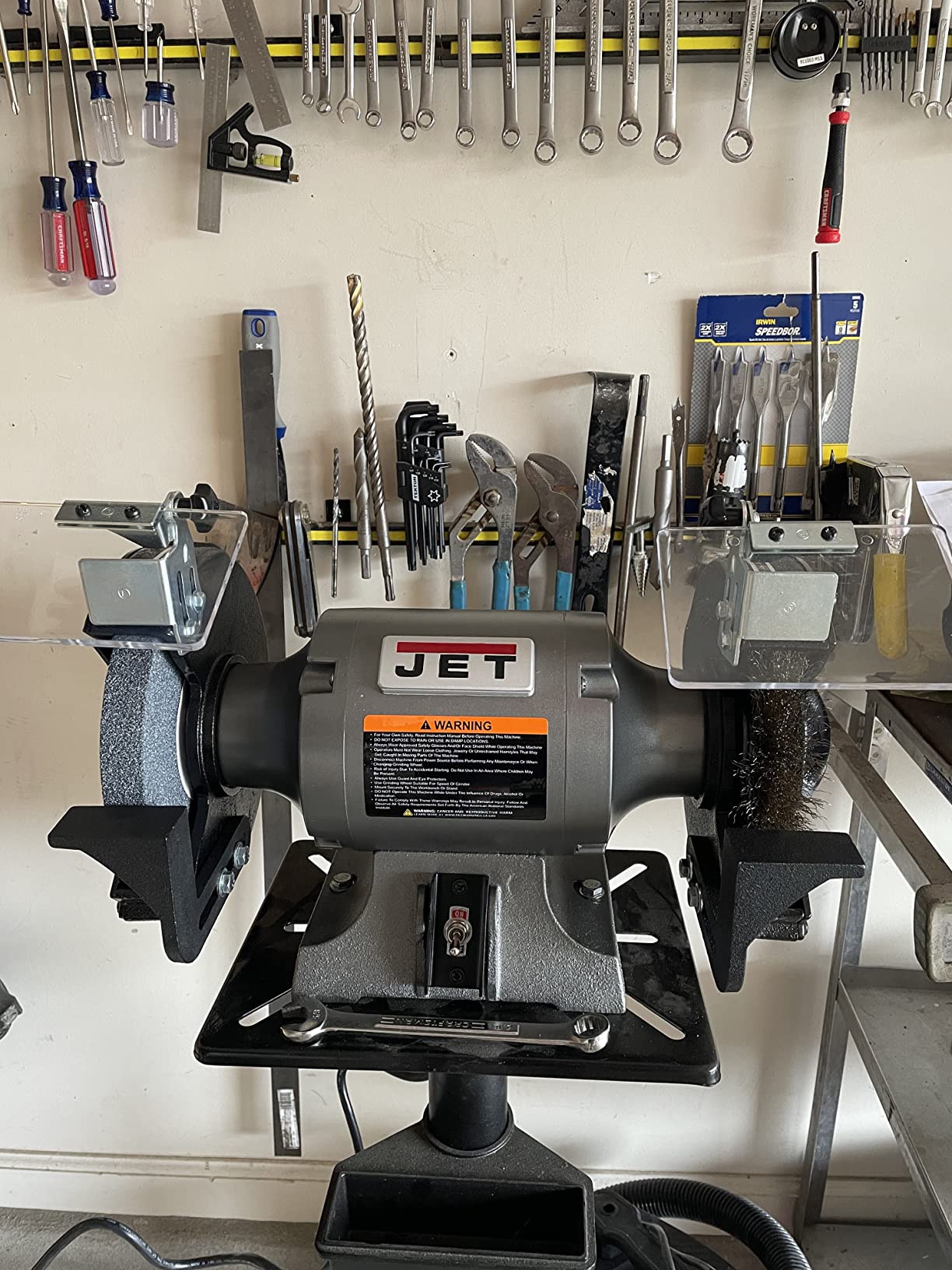 JET 8-Inch Bench Grinder with Wire Wheel, 3450 RPM, 1 HP, 115V 1Ph (JBG-8W) customer photo 2