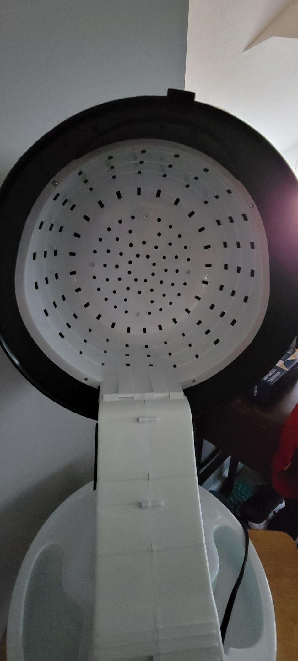 Annie Hot & Hotter Super Large Ceramic Ionic Hood Dryer - Professional Salon Hair Dryer with Adjustable Height, 3 Heat & Speed Settings, Portable Hooded Dryer for Rollers, Deep Conditioning & Styling customer photo 2