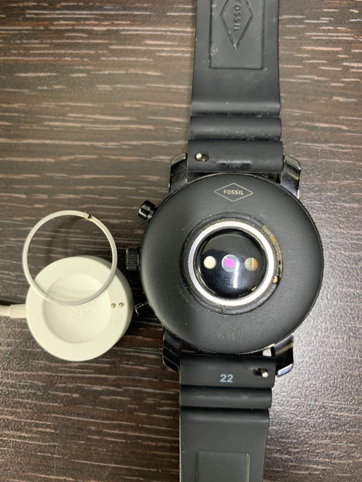 Fossil Men's Gen 4 Explorist HR Heart Rate Stainless Steel and Silicone Touchscreen Smartwatch, Color: Black (Model: FTW4018) customer photo 2