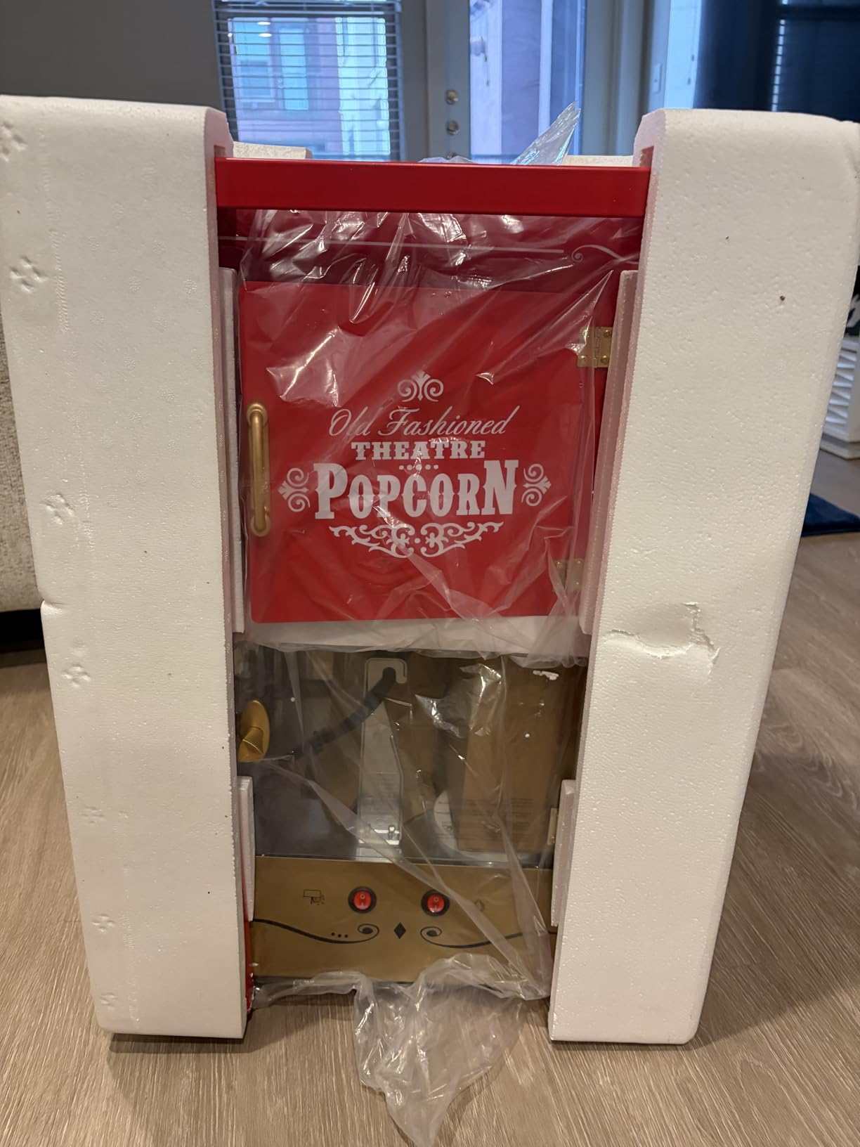 Nostalgia Popcorn Maker Machine - Professional Cart With 8 Oz Kettle Makes Up to 32 Cups - Vintage Popcorn Machine Movie Theater Style - Black customer photo 1