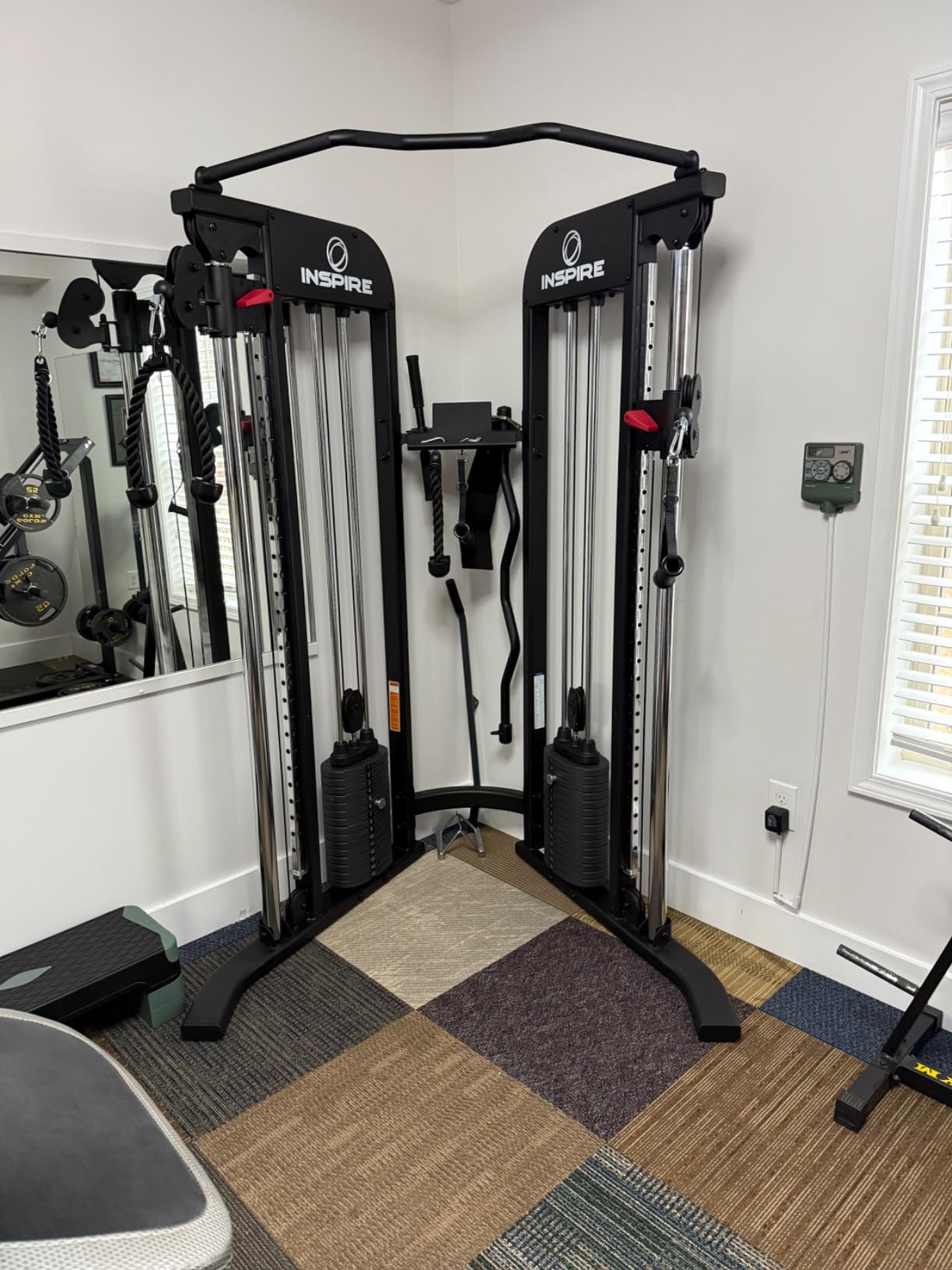 Inspire Fitness FTX Functional Trainer - Compact at Home Workout Machine with Accessories - Space Saving Design - Home Gym Cable Machine and Two 165 lb Weight Stacks customer photo 2