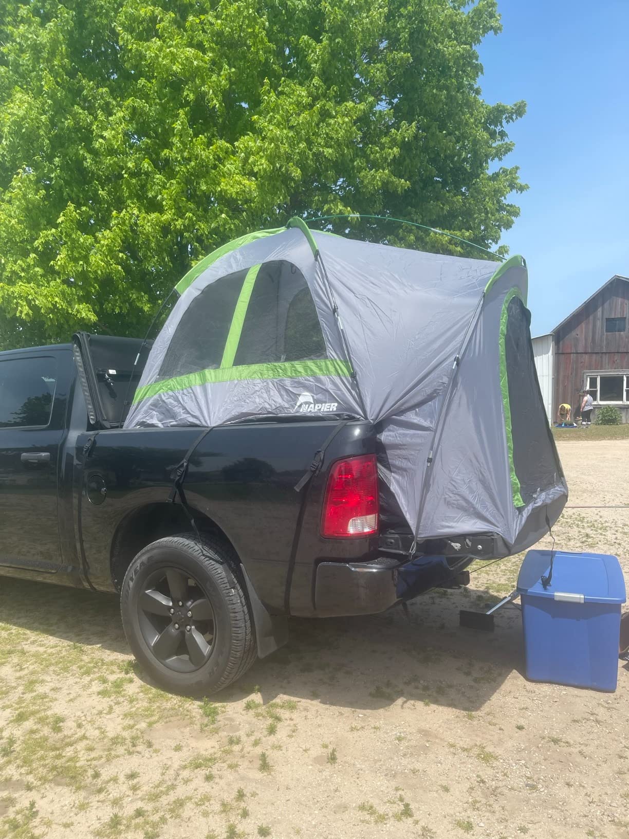 Napier Backroadz Truck Tent | Pickup Truck Bed Camping Tent | Rainfly for Water Protection | Sturdy and Spacious 2-Person Truck Tent | Easy 10-Minute Setup | Gray/Green customer photo 1