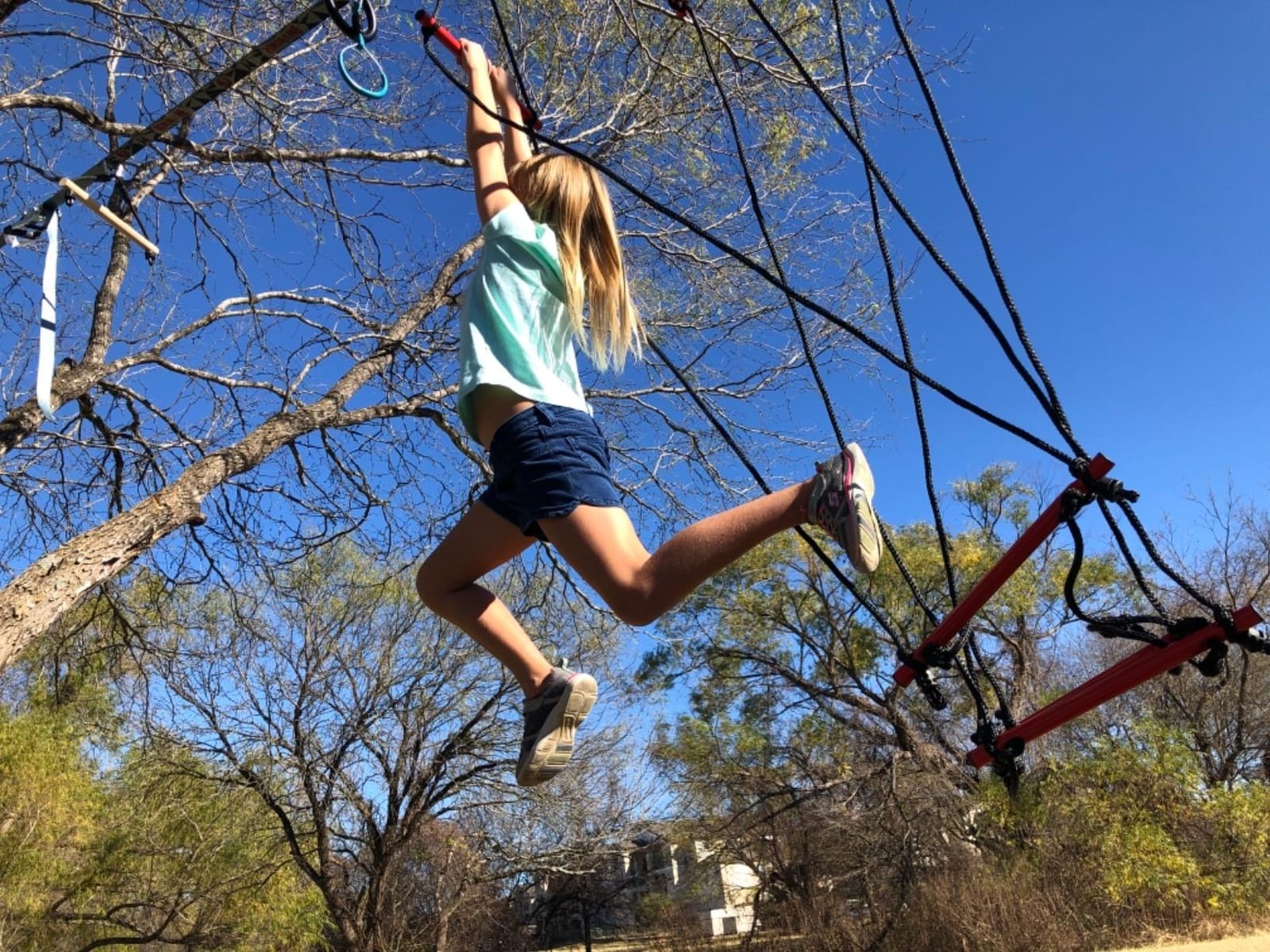 Slackers Ninjaline - 36' Intro Kit - Includes 7 Hanging Attachments - Best Outdoor Ninja Warrior Training Equipment For Kids customer photo 2