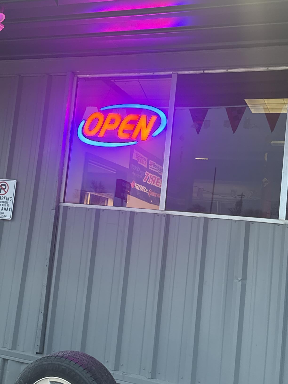 LED Open Sign for Business with Programmable Business Hours - Green Light Innovations Bluetooth App, 4,000+ Color Combos, Flash/Scroll/Neon Modes, 100,000-Hr LEDs, 3-Year Warranty, 15x16.5 in customer photo 1