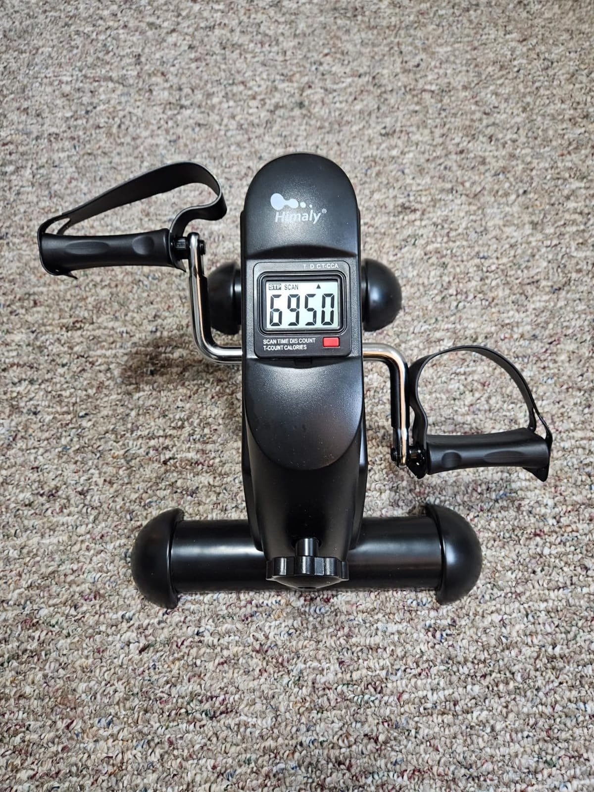 Mini Exercise Bike, himaly Under Desk Bike Pedal Exerciser Portable Foot Cycle customer photo 2