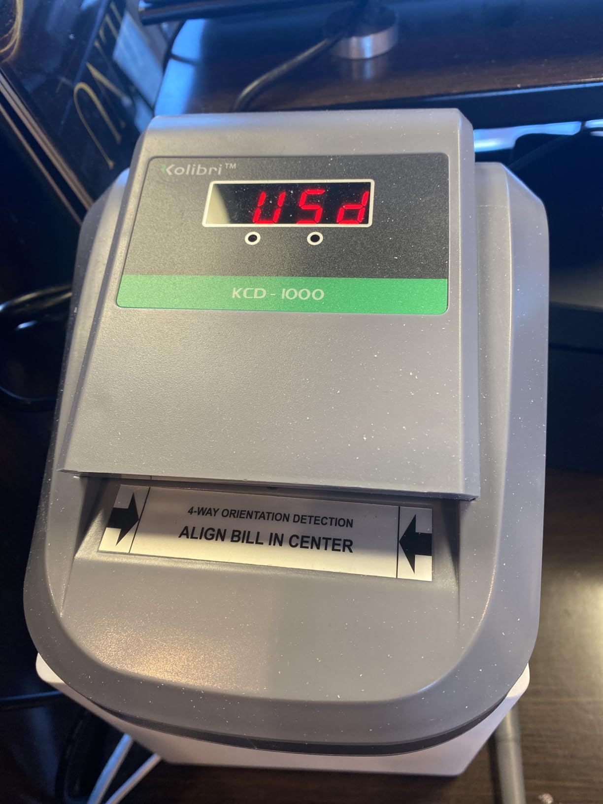 KCD-2000 Advanced Counterfeit Bill Detector | All-Orientation Counterfeit Detection Bill Counter | Money Counter by Denomination | Detect Fake Bills Fast customer photo 1