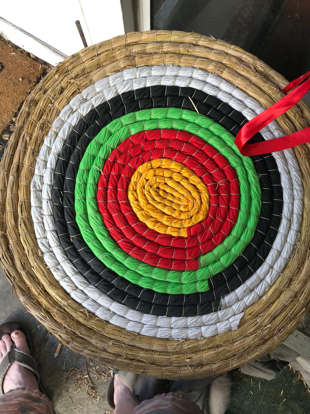 Dostyle Archery Targets Traditional Solid Straw Round Archery Target Shooting Bow Coloured Rope Target Face Three Layer for Shooting Practice customer photo 1
