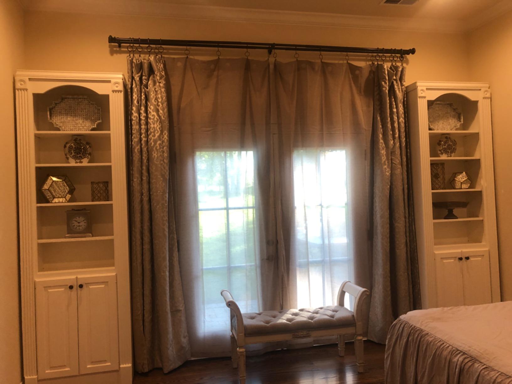 Signature Design by Ashley Realyn Upholstered Accent Bench, Antique White | Tufted cushion, Wood frame, Scrolled arms, Entryway or bedroom use customer photo 1