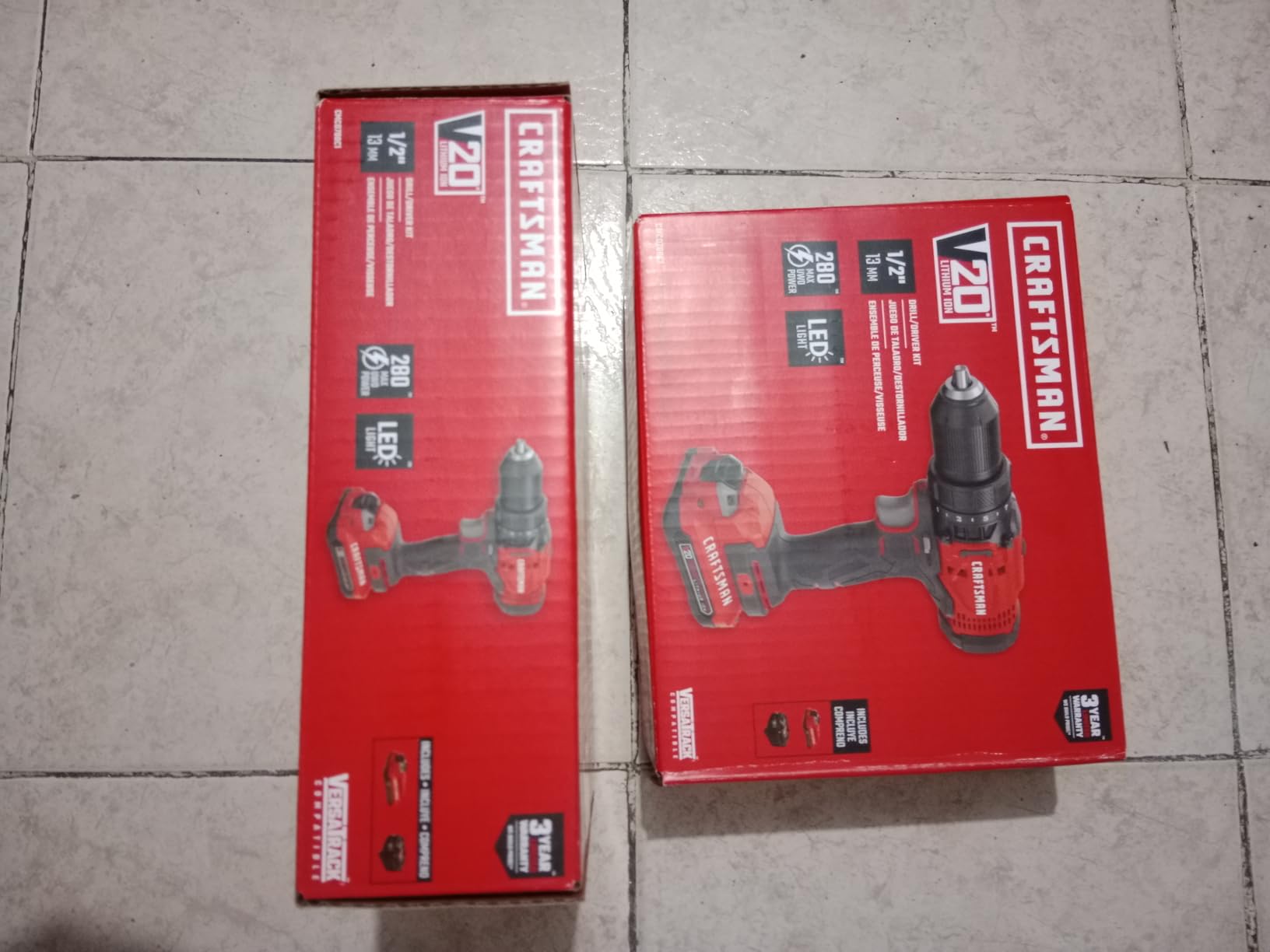 CRAFTSMAN V20 Cordless Drill/Driver Kit, 1/2 inch, Battery and Charger Included (CMCD700C1) customer photo 1