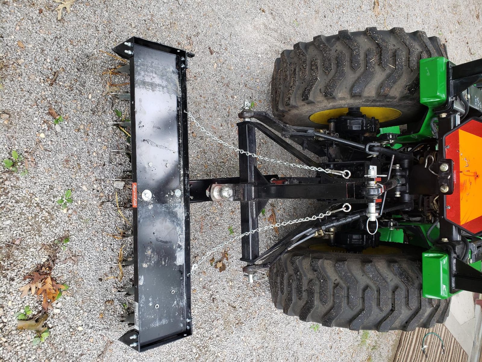 Agri-Fab 45-0544 40 inch Tow Behind Spike Aerator for Aerating Lawns; 10 Galvanized Steel Spike Disks, Universal Hitch, Black customer photo 1