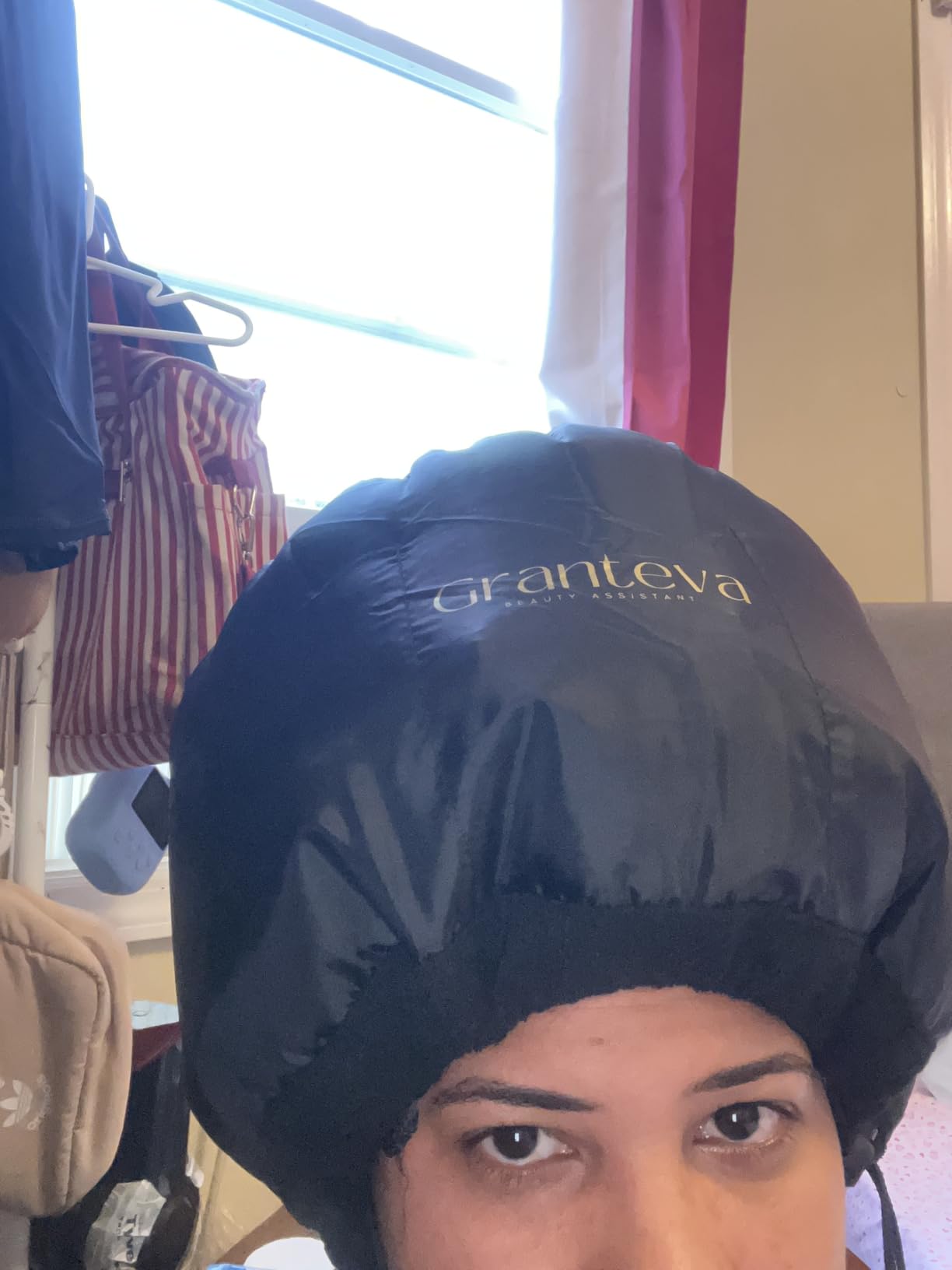 Hooded Hair Dryer Attachment w/A Headband Integrated That Reduces Heat Around Ears & Neck - Hair Dryer Hooded Diffuser Cap for Curly Hair customer photo 2