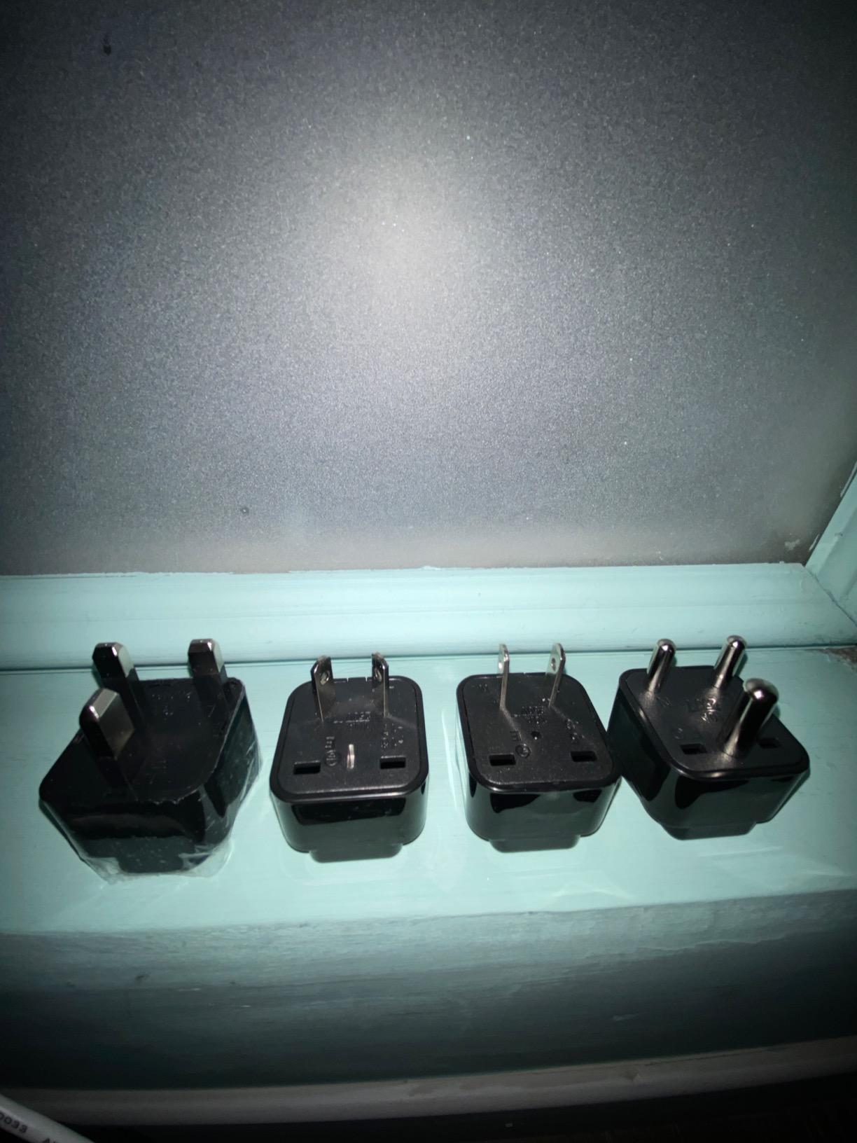 SOKOO 230-Watt Step Down 100-220V to 110V Voltage Converter | International Power Converter/Travel Adapter- Use for EU/UK/AU/US/India More Than 150 Countries, USB Quick Charger 3.0 Grey. customer photo 2