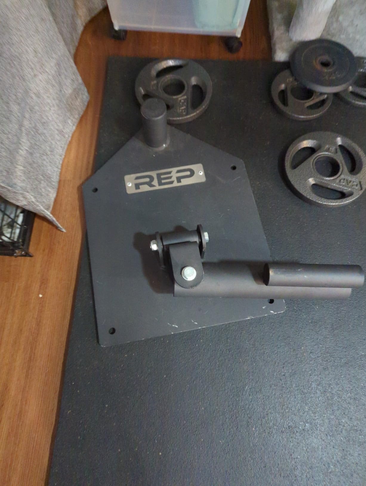 REP Fitness Free-Standing Landmine | Olympic Barbell Attachment for Rows, Press, Squats & Core Workouts | Fits 2
