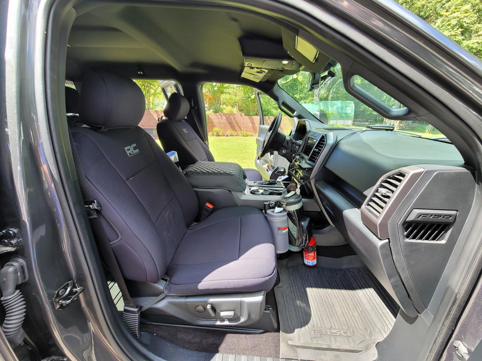Rough Country Neoprene Front & Rear Seat Covers for Ford F-150, Lightning, F-250 & F-350 (2015-2026) Crew Cab w/Front Bucket Seats & Rear 60/40 Split customer photo 1