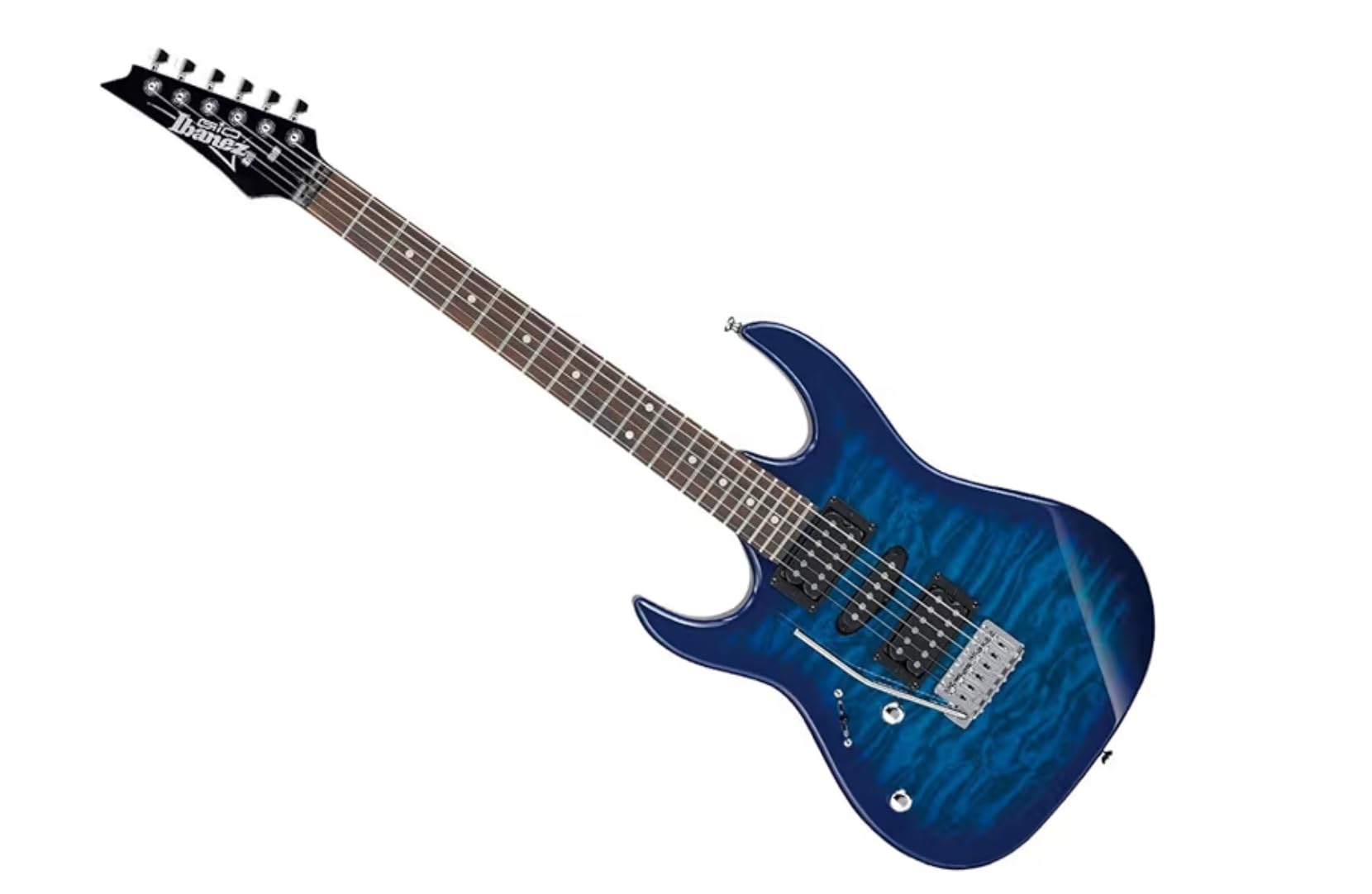 Ibanez Gio GRX70QAL Left-Handed - Transparent Blue Burst customer photo 1