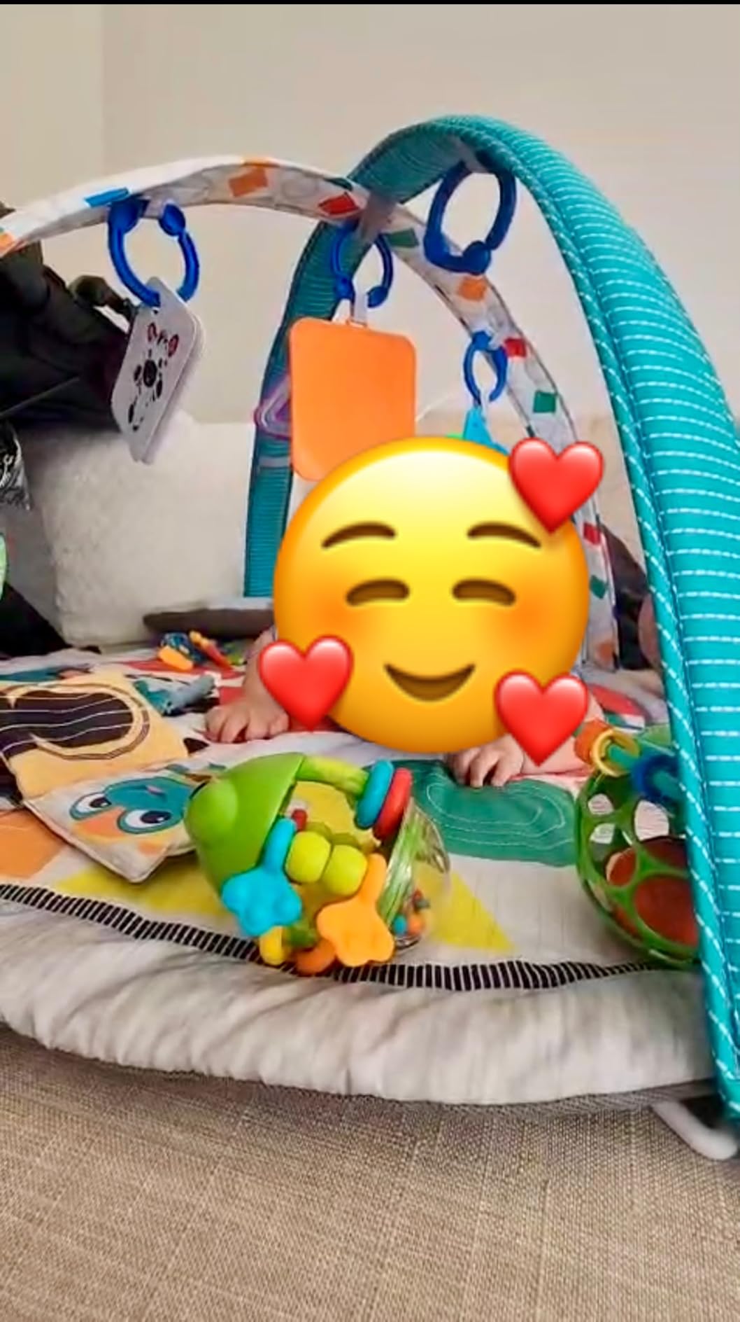 Baby Einstein 4-in-1 Kickin' Tunes Music and Language Play Gym and Piano Tummy Time Activity Mat customer photo 1