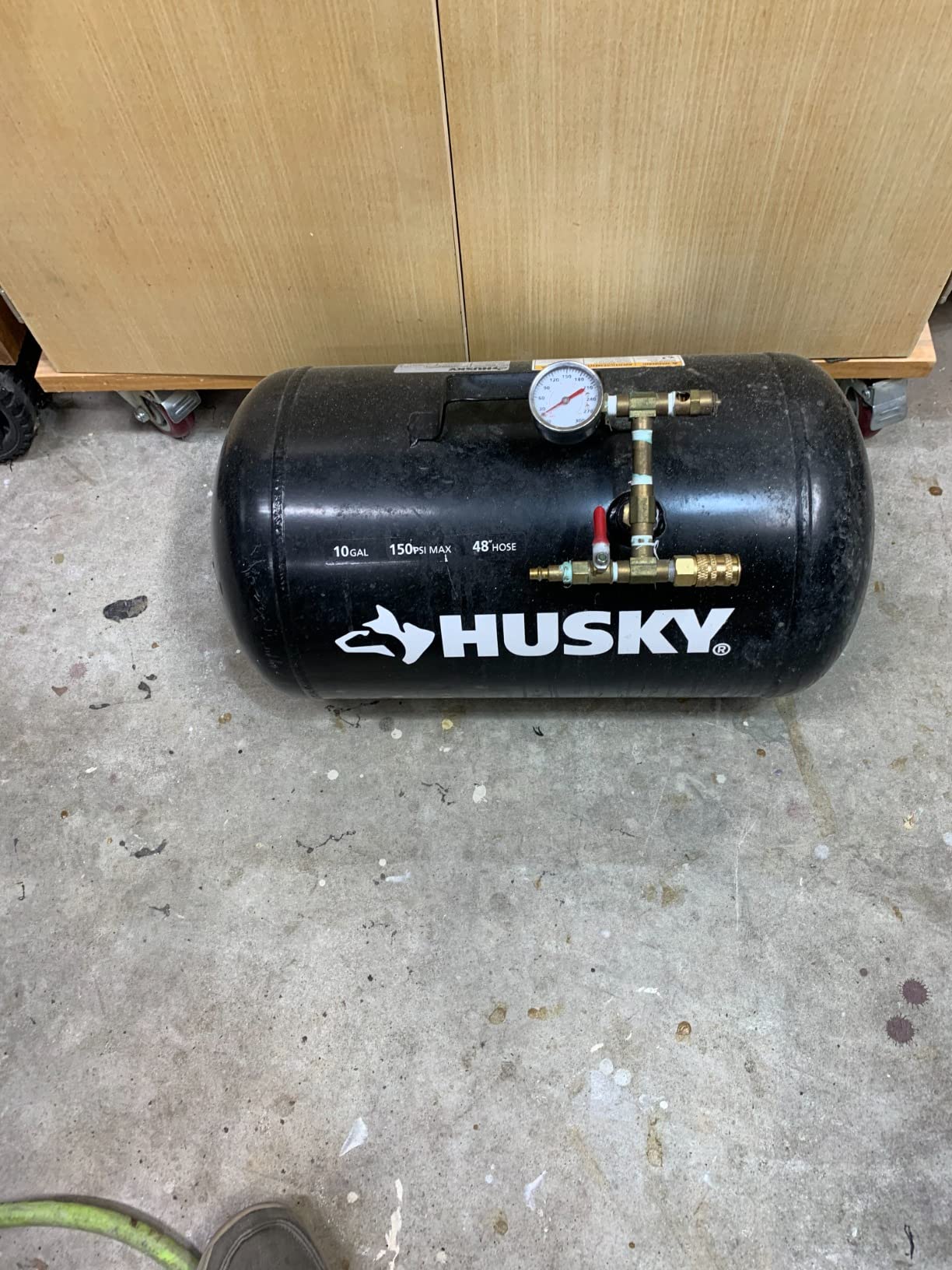 STEALTH Air Tank, High-Pressure 10-gallon Air Tank with Maximum 225PSI Pressure, 5 Quick Connect Couplers, Rubber Reinforced Handle Design (Blue, SAA-110T) customer photo 2