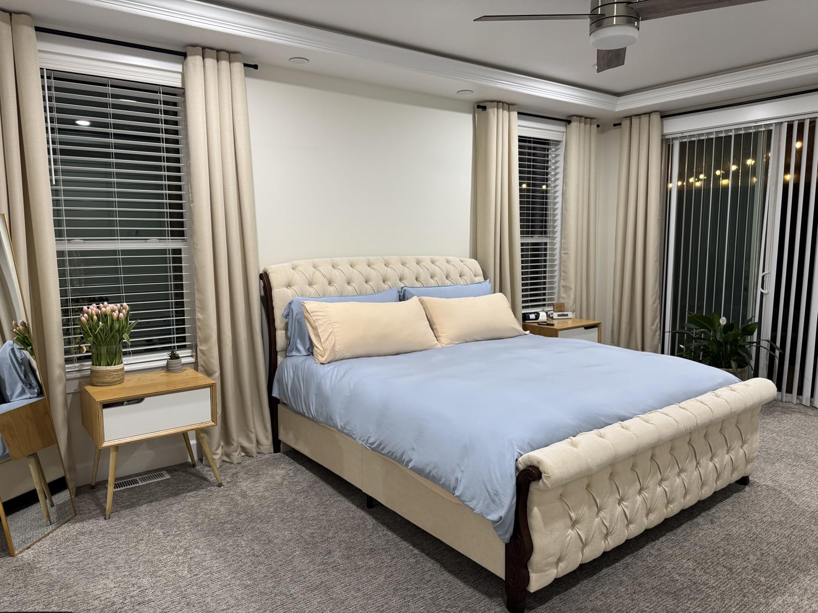 Queen Duvet Cover by Pure Bamboo, 3 Piece Set, Genuine 100% Organic Viscose Derived from Bamboo, Luxuriously Soft and Cooling, 2 Pillowcases (Queen, White) customer photo 1