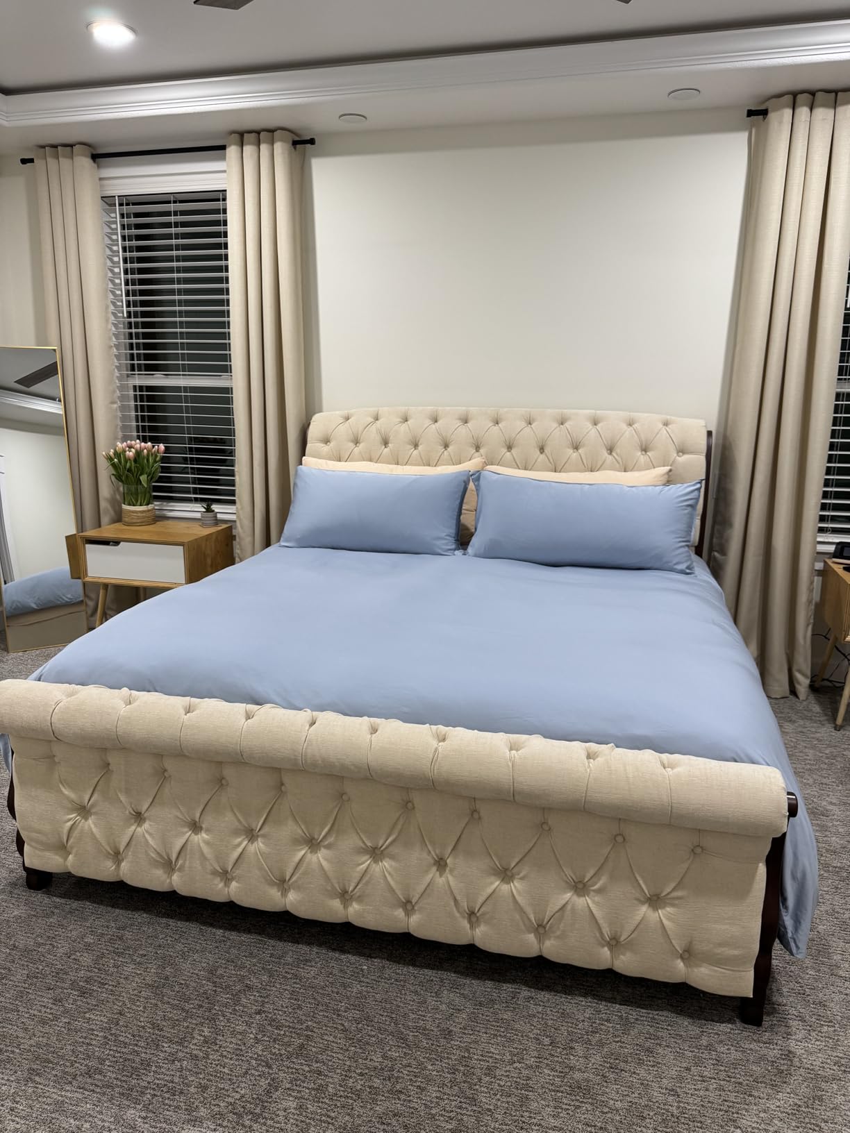 Queen Duvet Cover by Pure Bamboo, 3 Piece Set, Genuine 100% Organic Viscose Derived from Bamboo, Luxuriously Soft and Cooling, 2 Pillowcases (Queen, White) customer photo 2